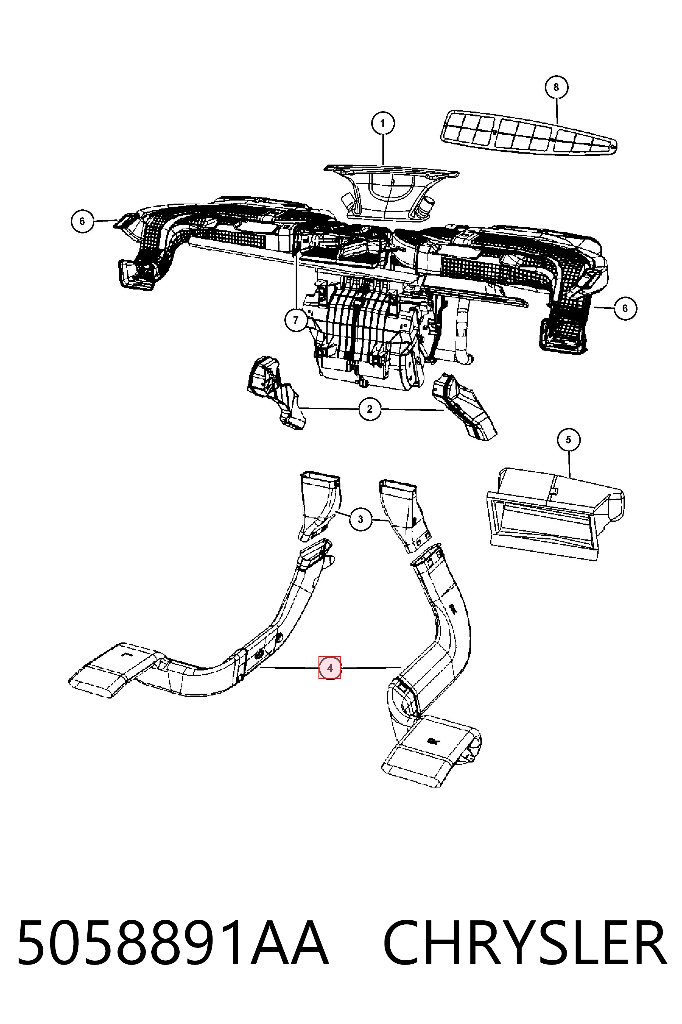 5058891AA Chrysler 