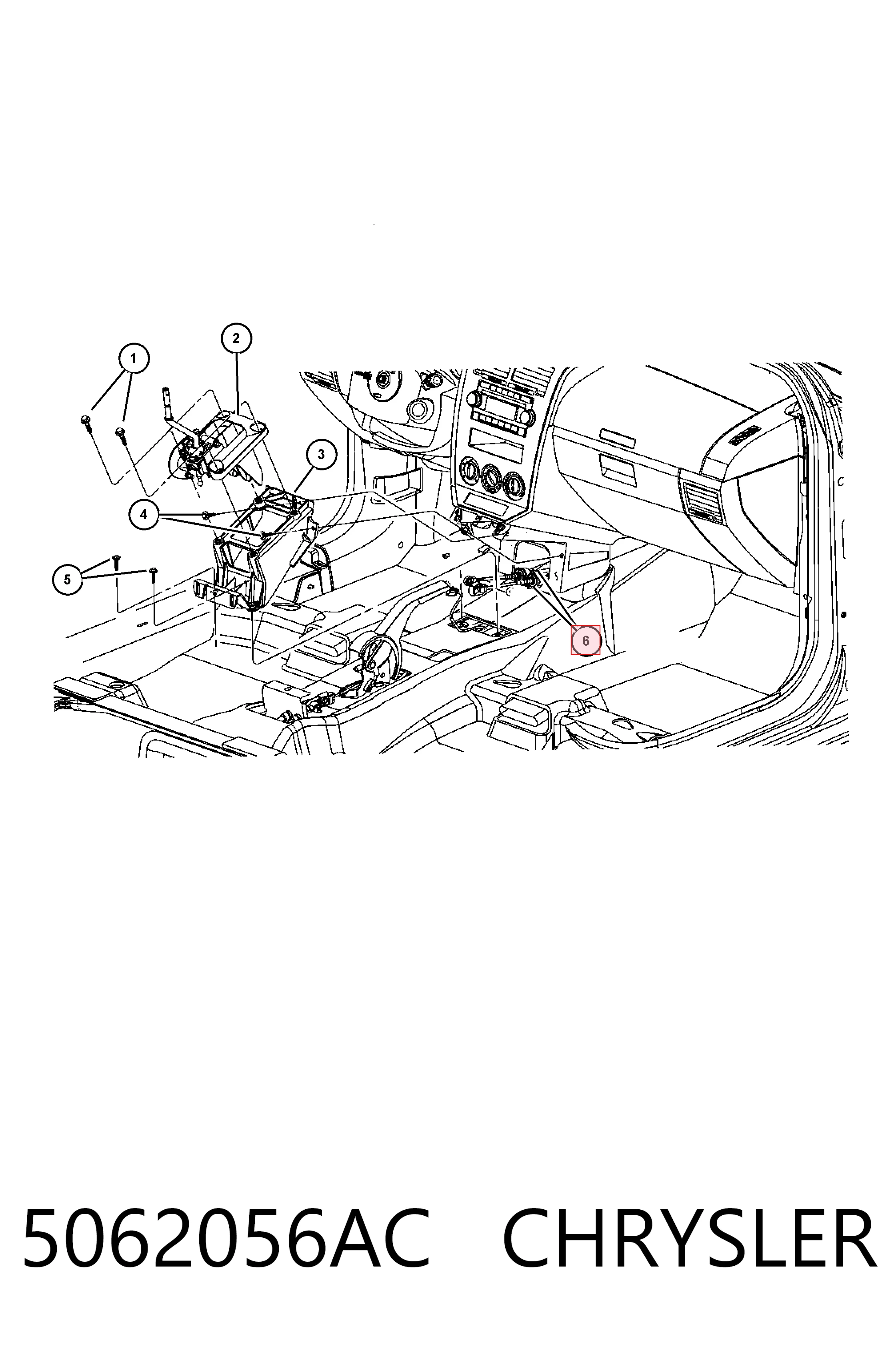 Купити K05062056AD Fiat/Alfa/Lancia Трос перемикання передач, вибору передачі