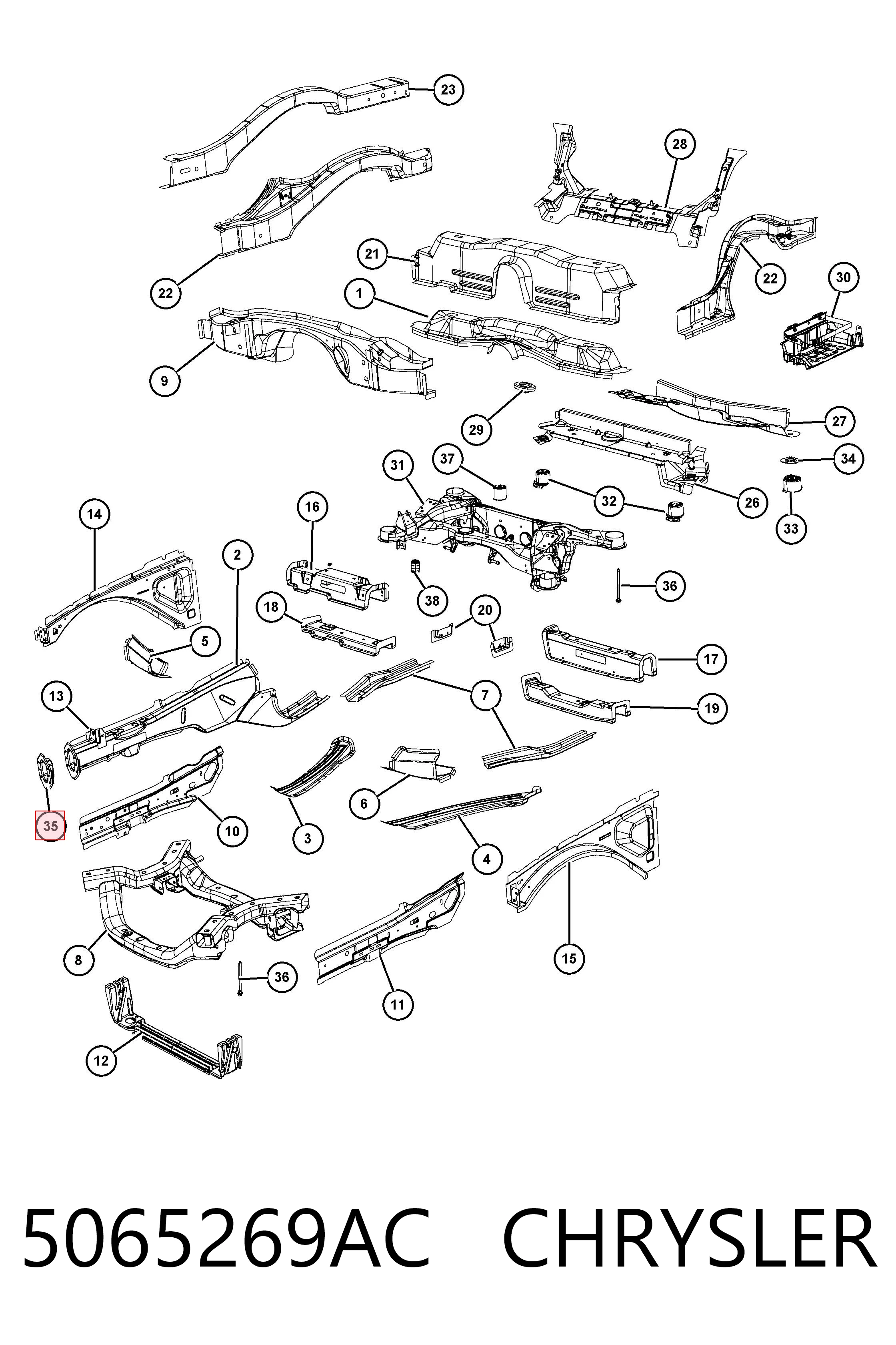 5065269AC Chrysler 