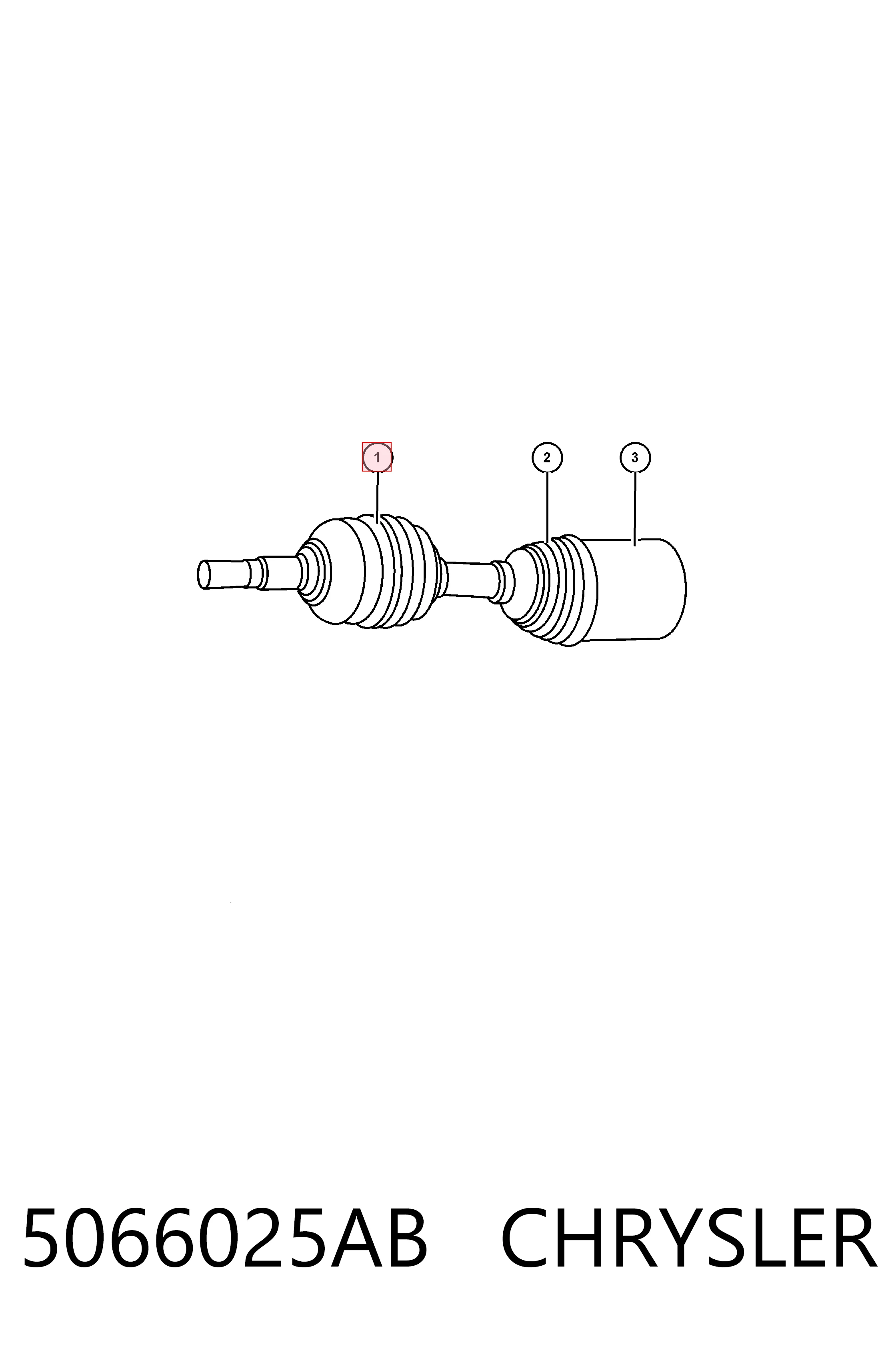 Пильник ШРУСа зовнішній K05066025AB Fiat/Alfa/Lancia