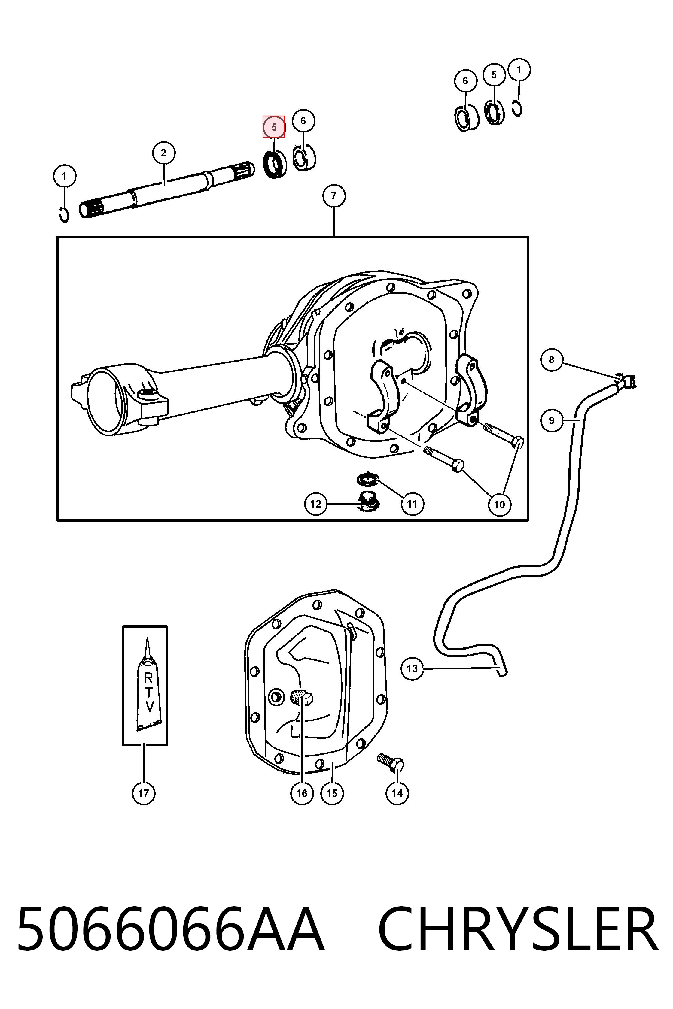 Сальник півосі переднього моста Fiat/Alfa/Lancia K05066066AA ціна, від 20.49 USD