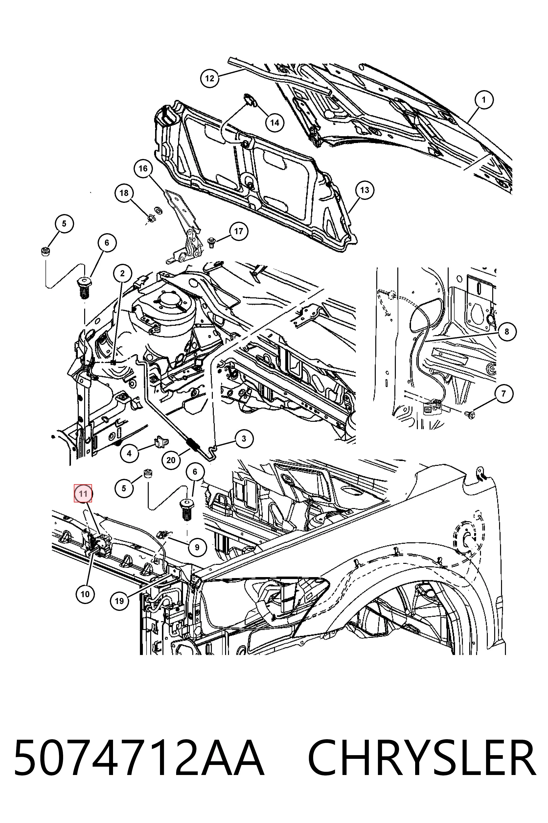 5074712AA Chrysler 
