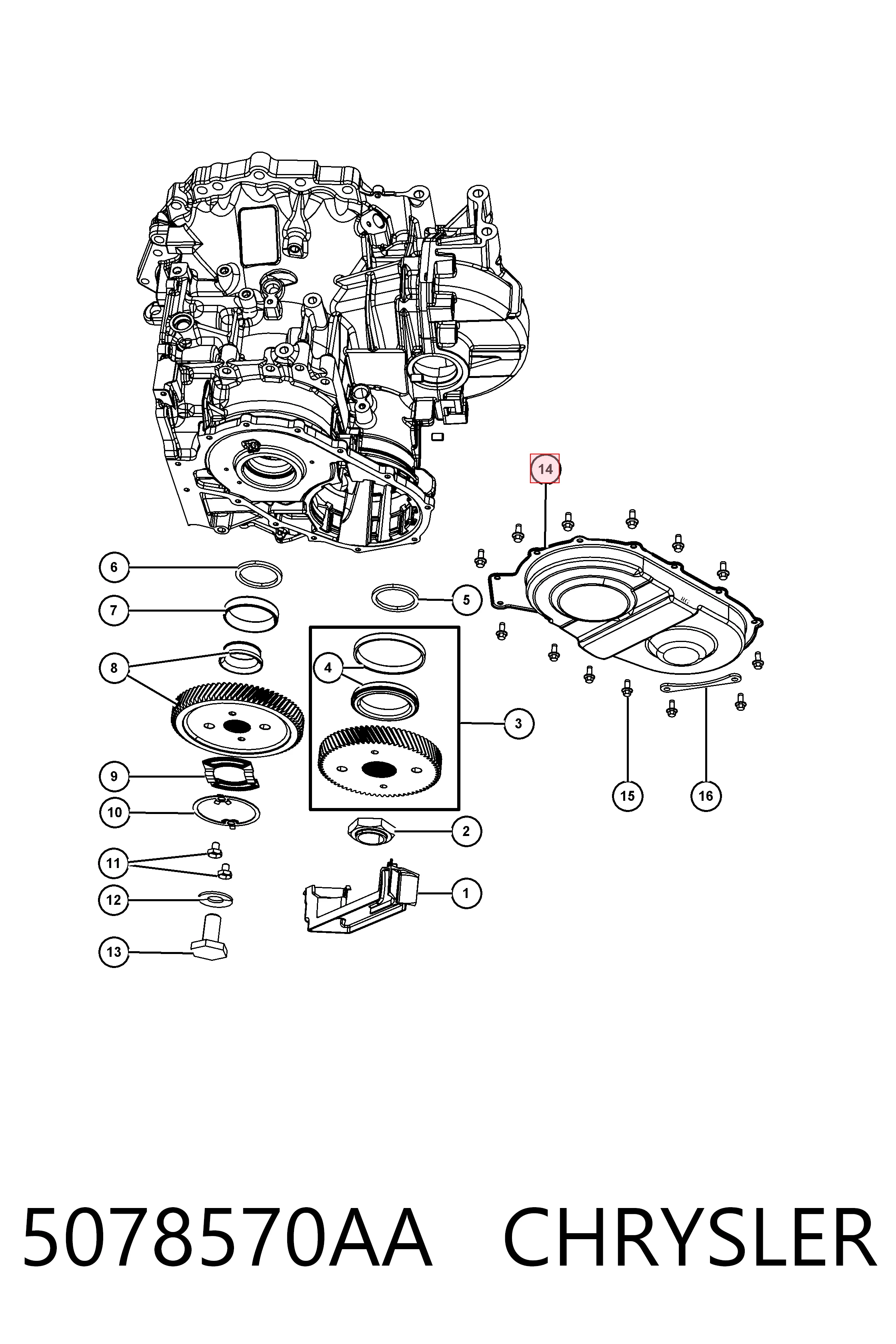 5078570AA Chrysler 