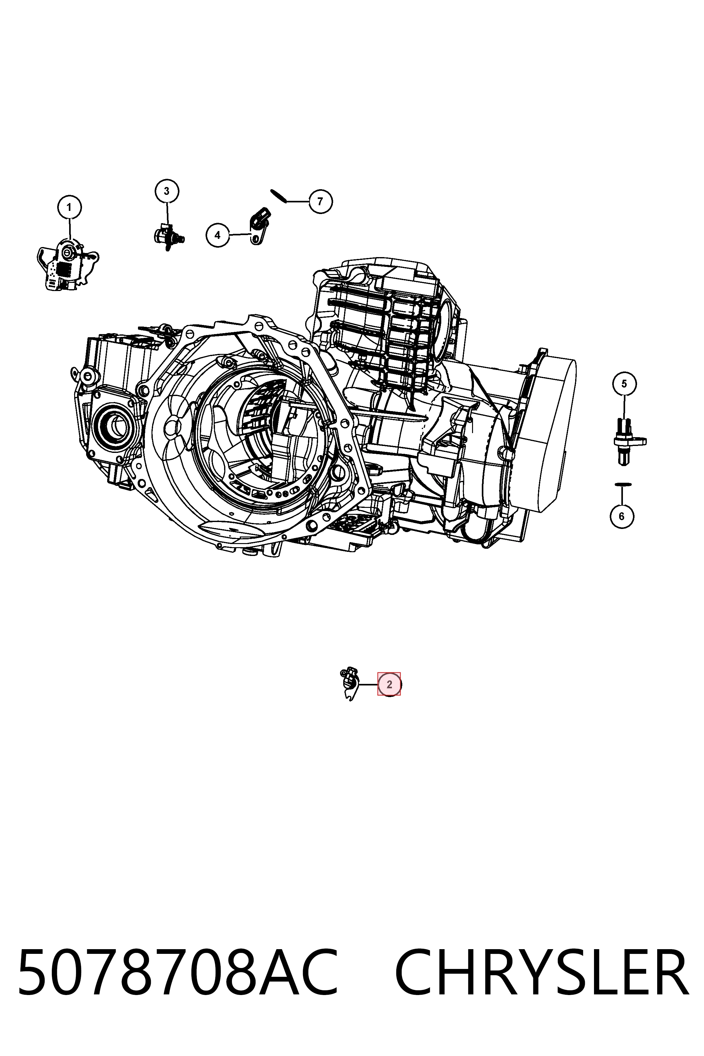5078708AC Chrysler Клапан тиску масла КПП