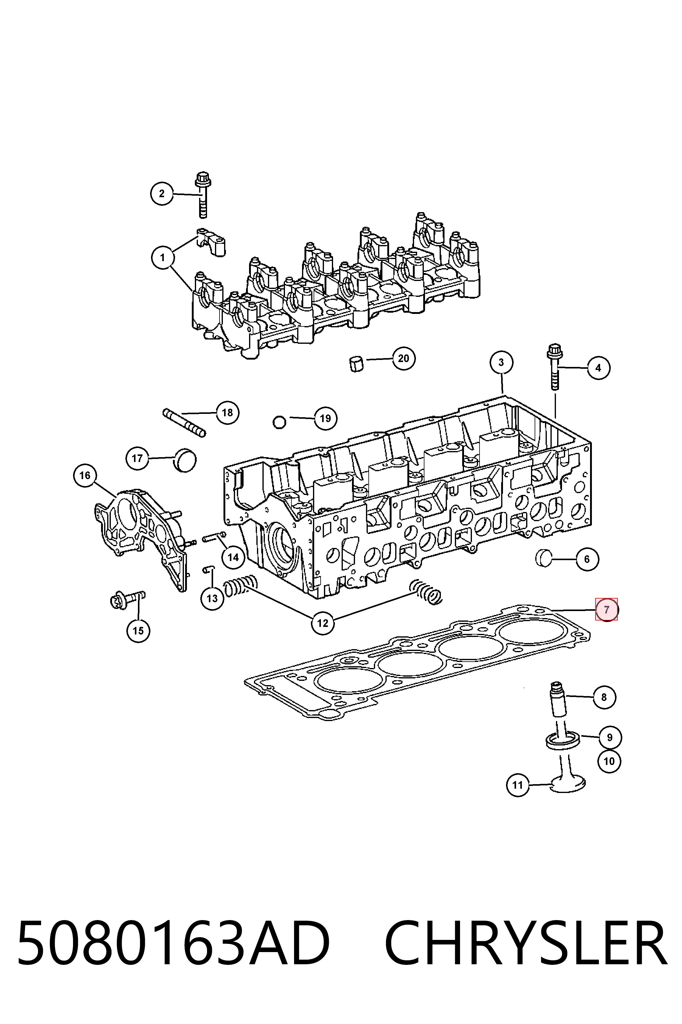 Прокладка ГБЦ Mercedes Sprinter II 3,5-t фургон (906) (2006 - 2020) ціна, від 48.26 USD