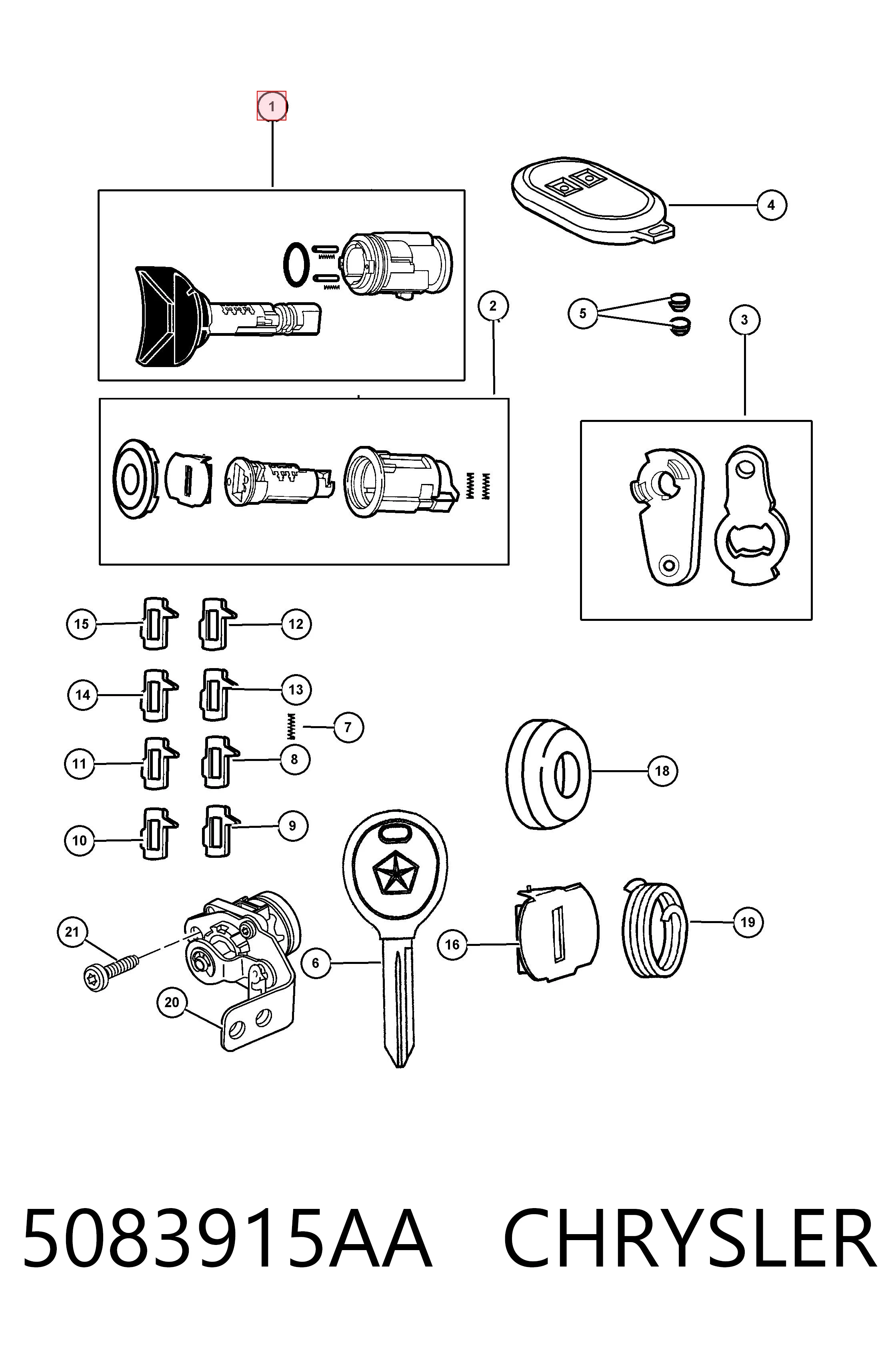 Купити K04723481 Fiat/Alfa/Lancia Контактна група