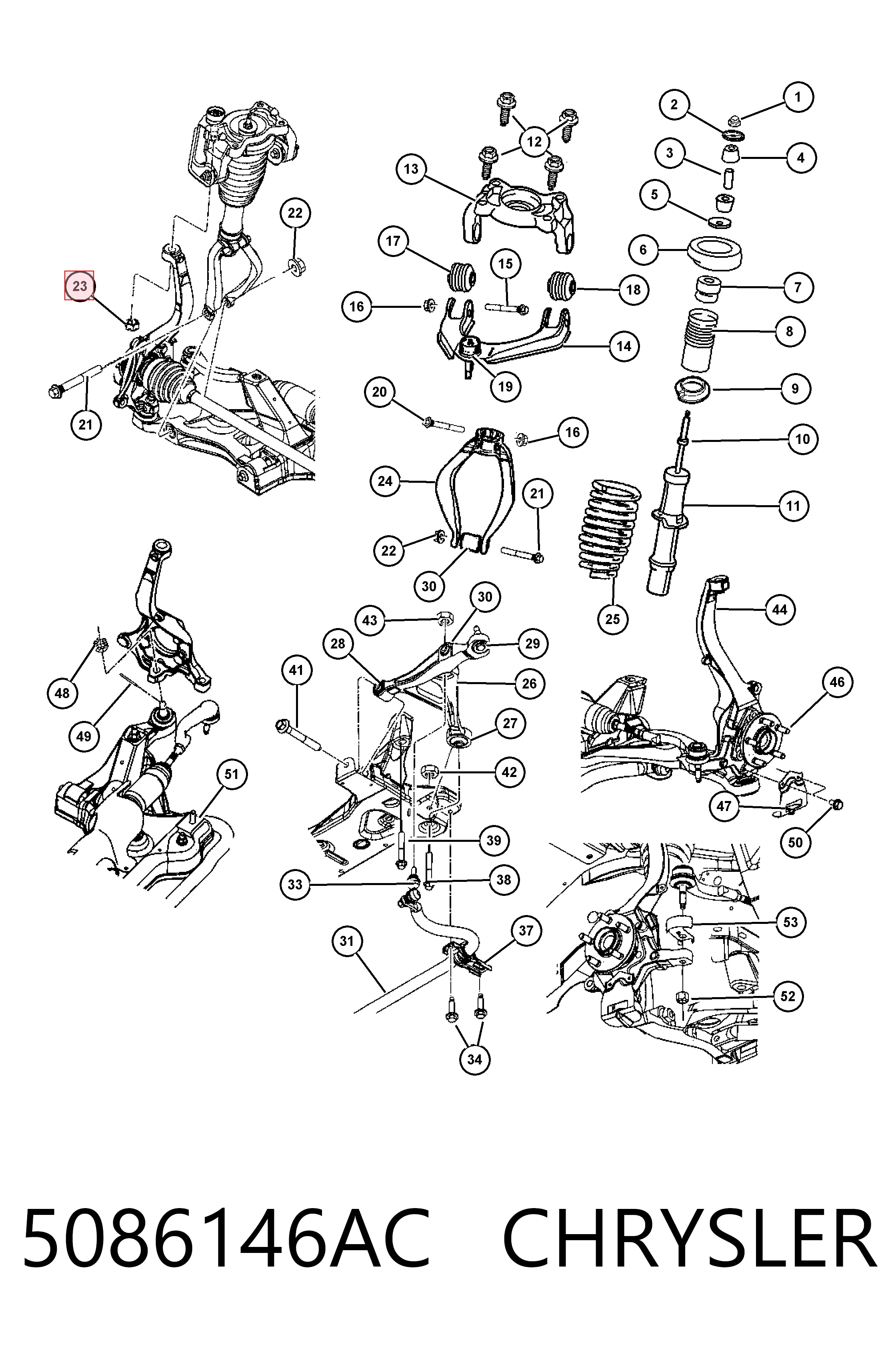 Трапеція рульова в зборі MEF629 Ford