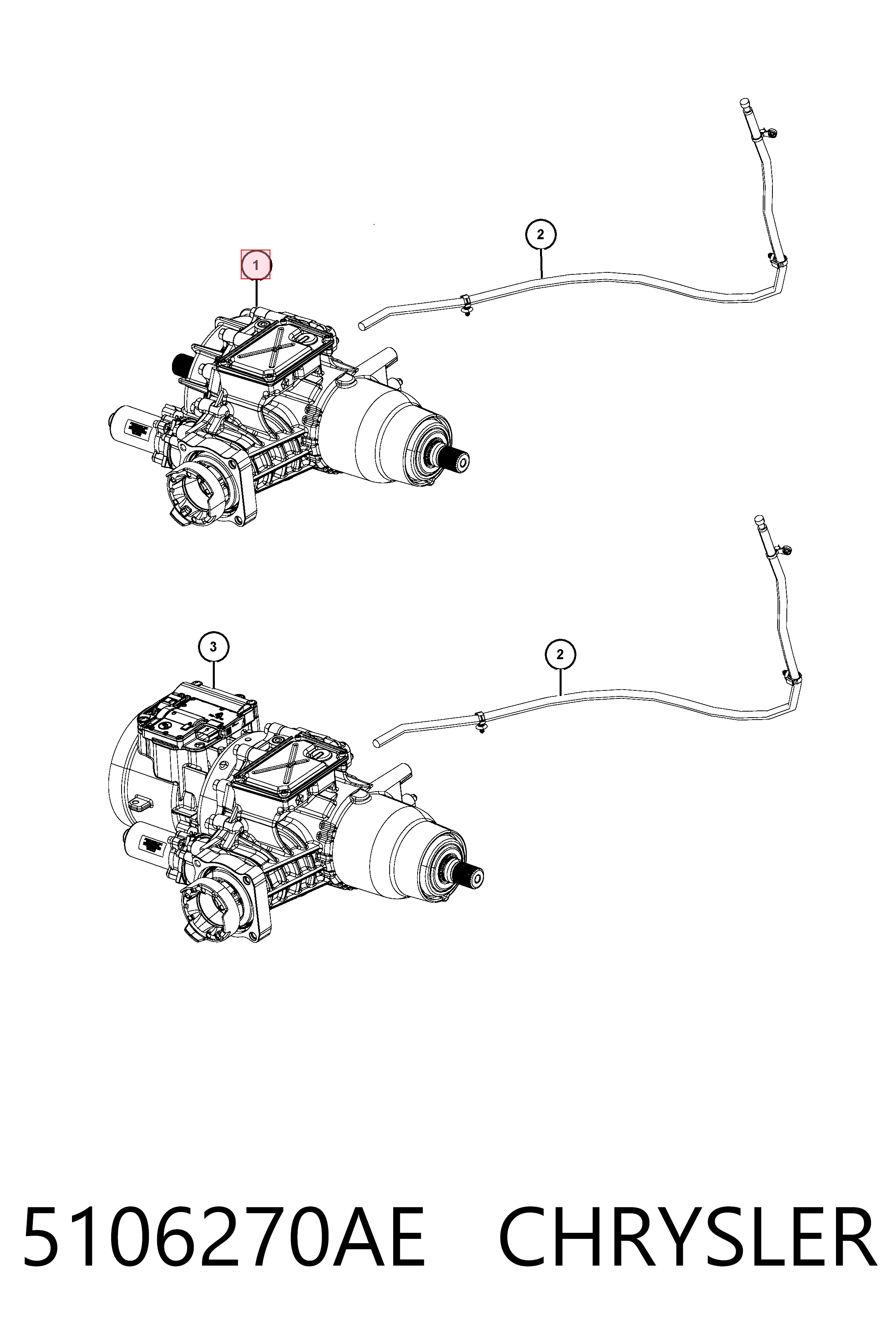 Купити K68306795AB Fiat/Alfa/Lancia Диференціал задній