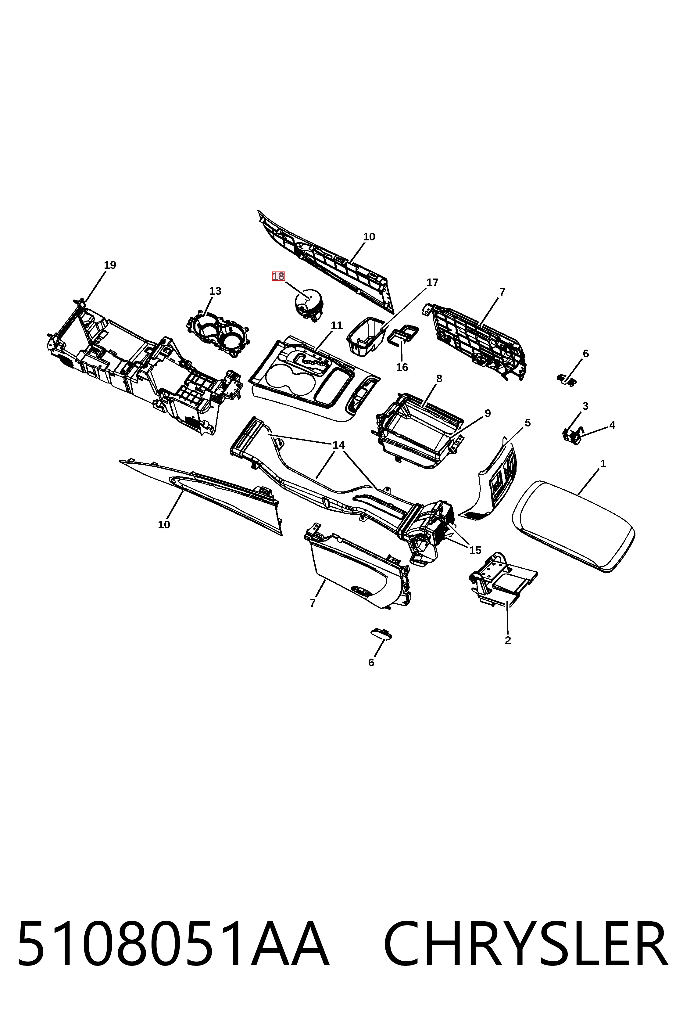  05108051AA Fiat/Alfa/Lancia
