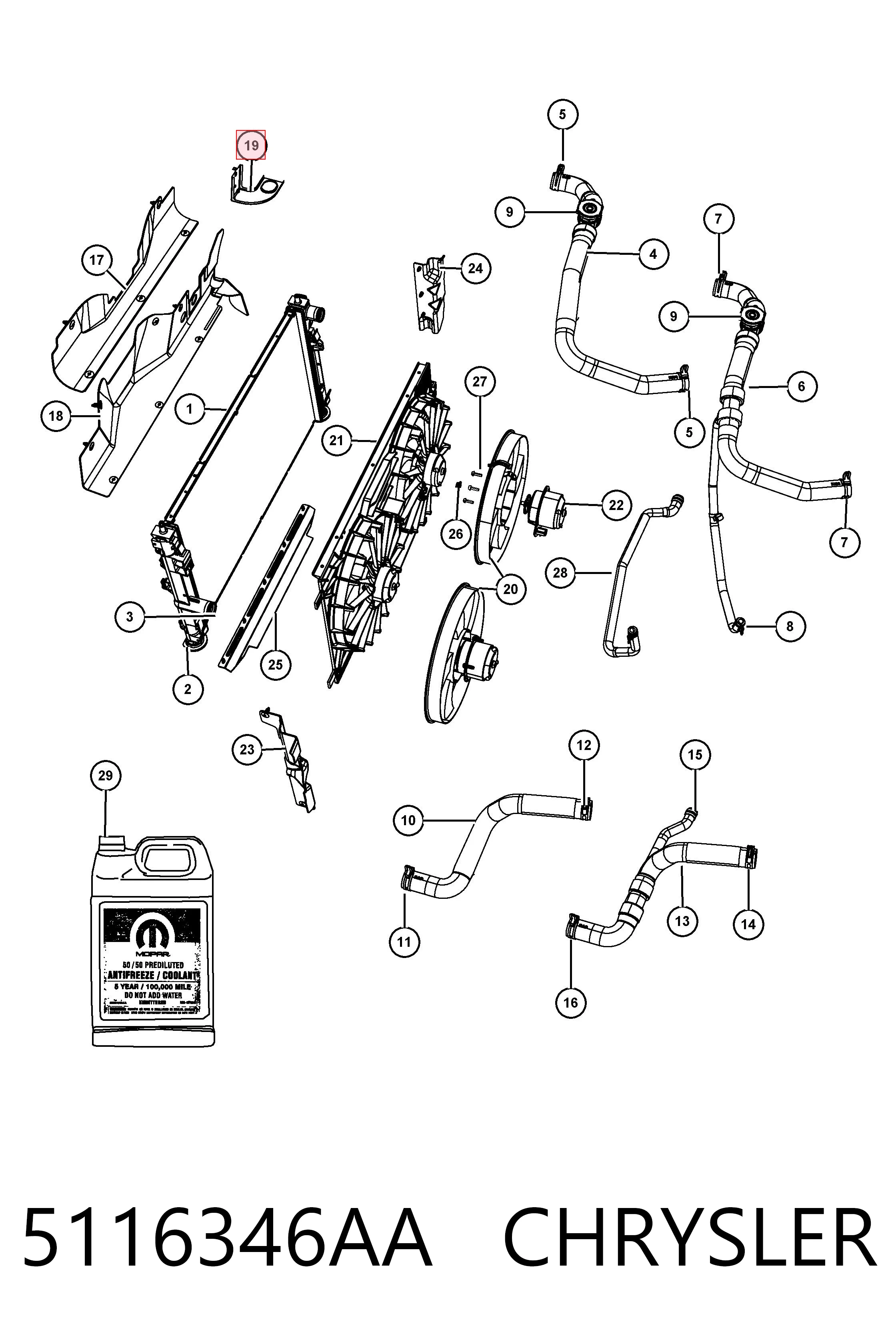 5116346AA Chrysler 