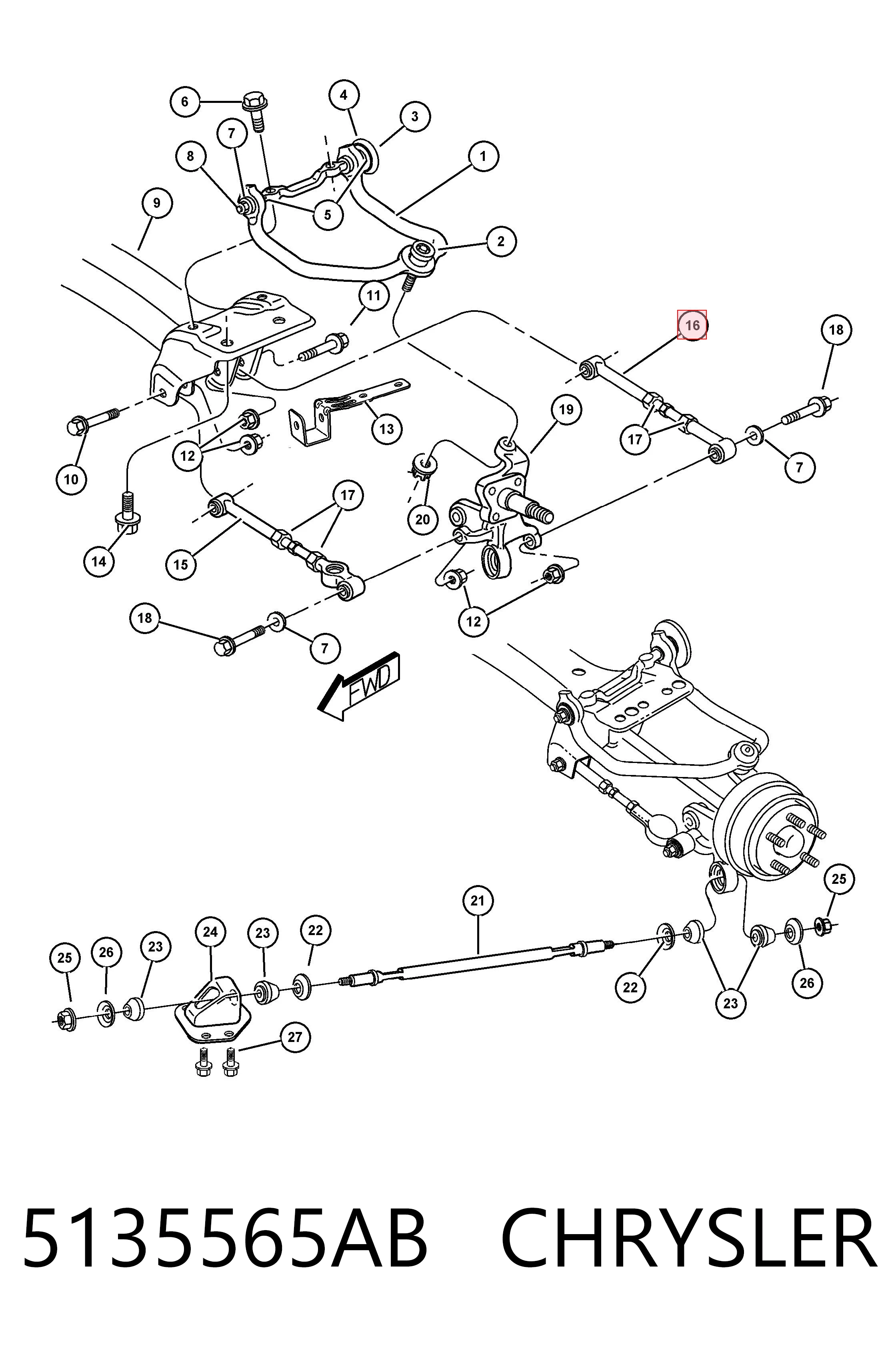 5135565AB Chrysler 