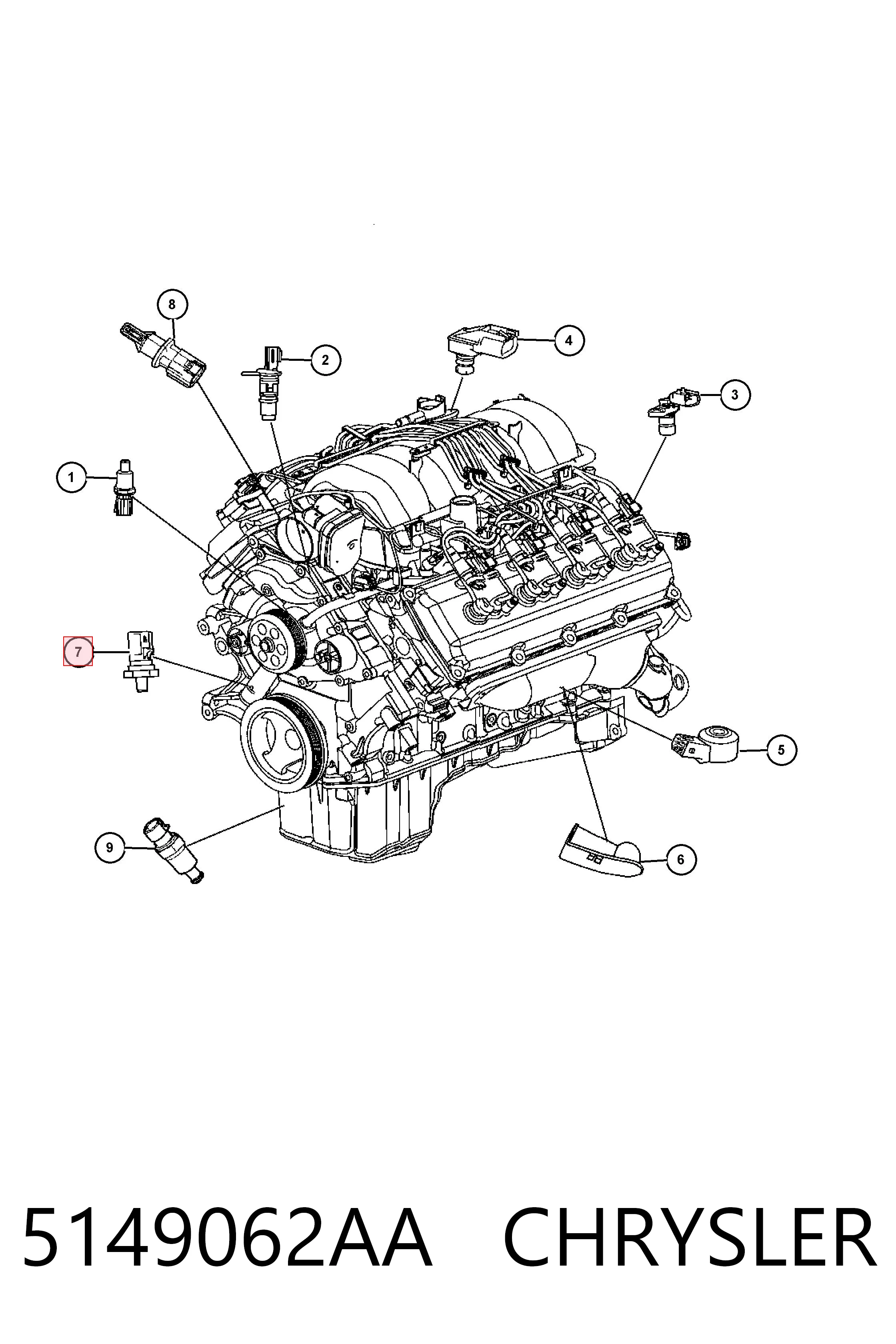 K05149062AB Fiat/Alfa/Lancia Датчик показника тиску масла