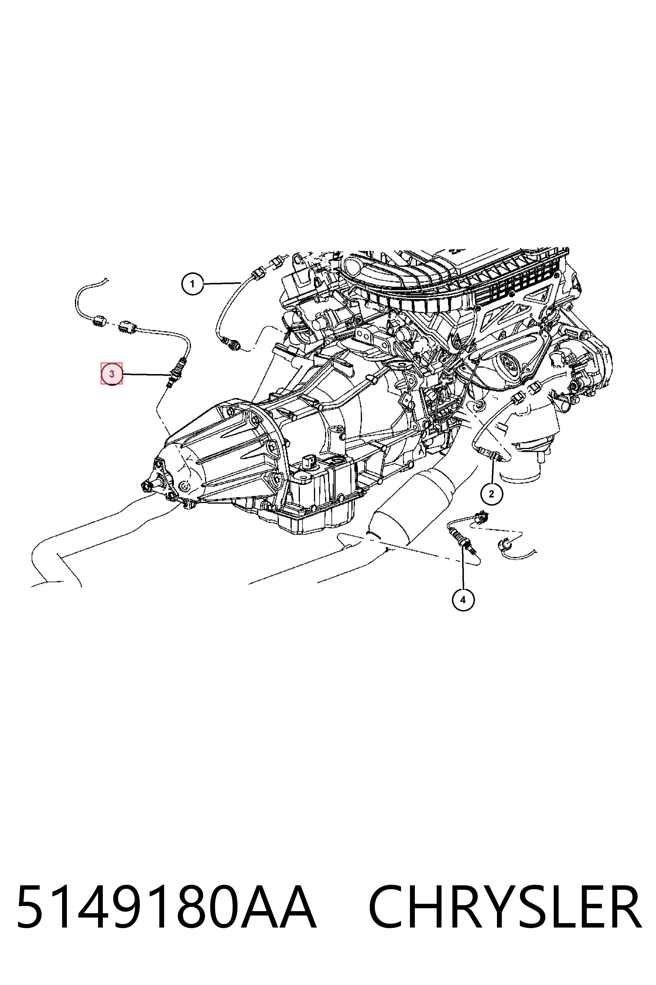 5149180AA Chrysler Датчик кисню