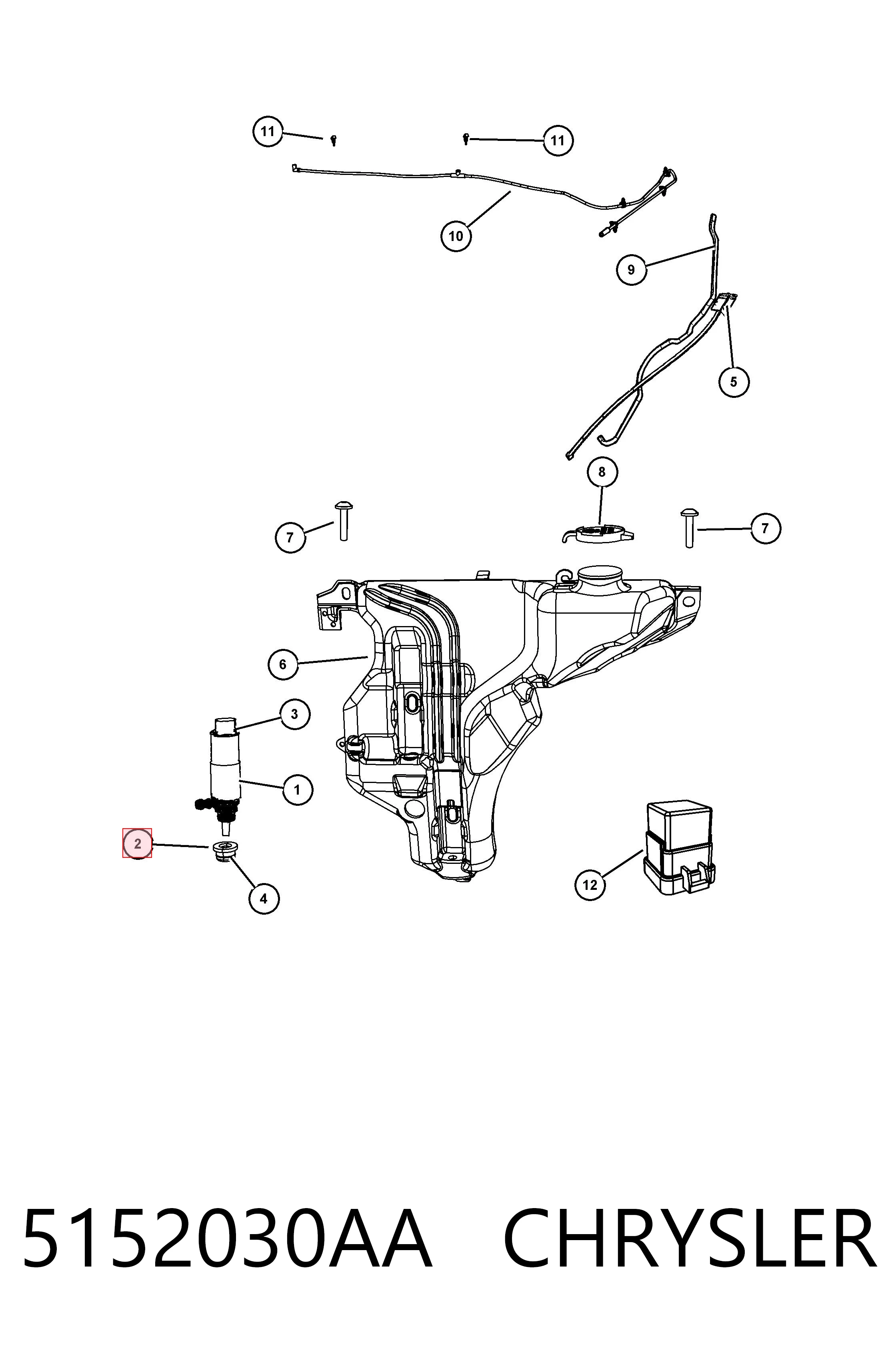 5152030AA Chrysler 