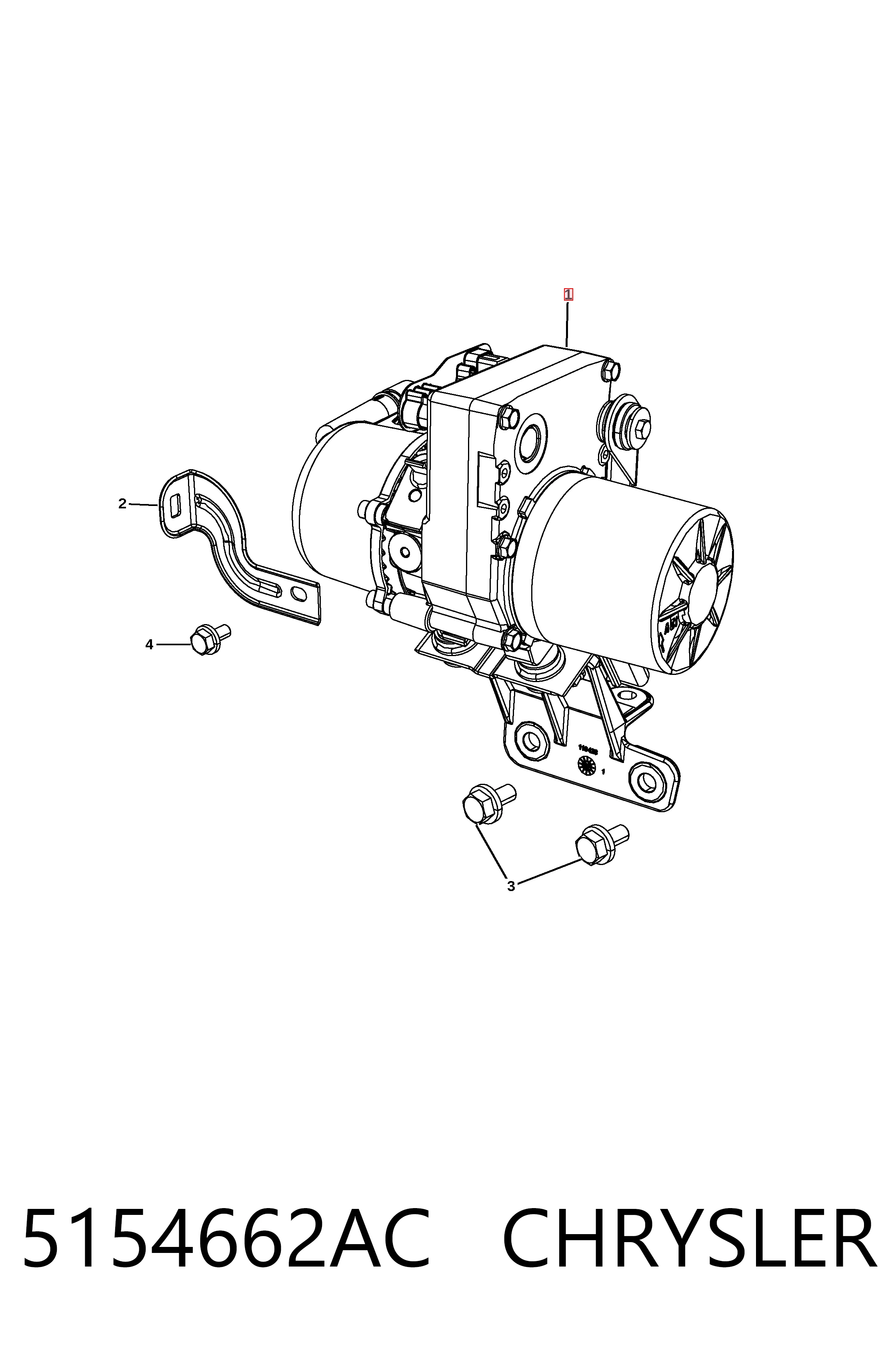 K05154662AB Fiat/Alfa/Lancia Насос гідропідсилювача