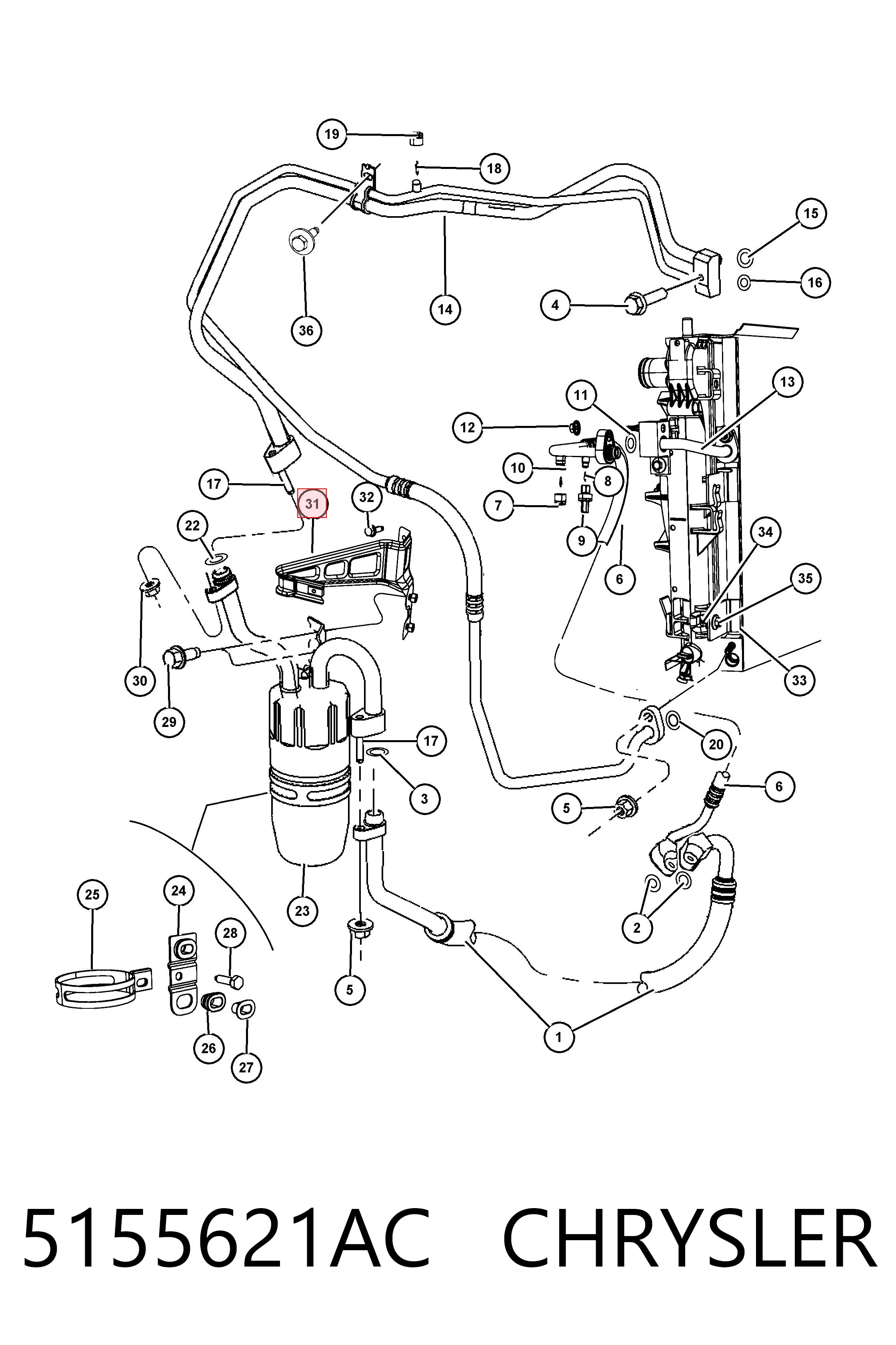 5155621AC Chrysler 