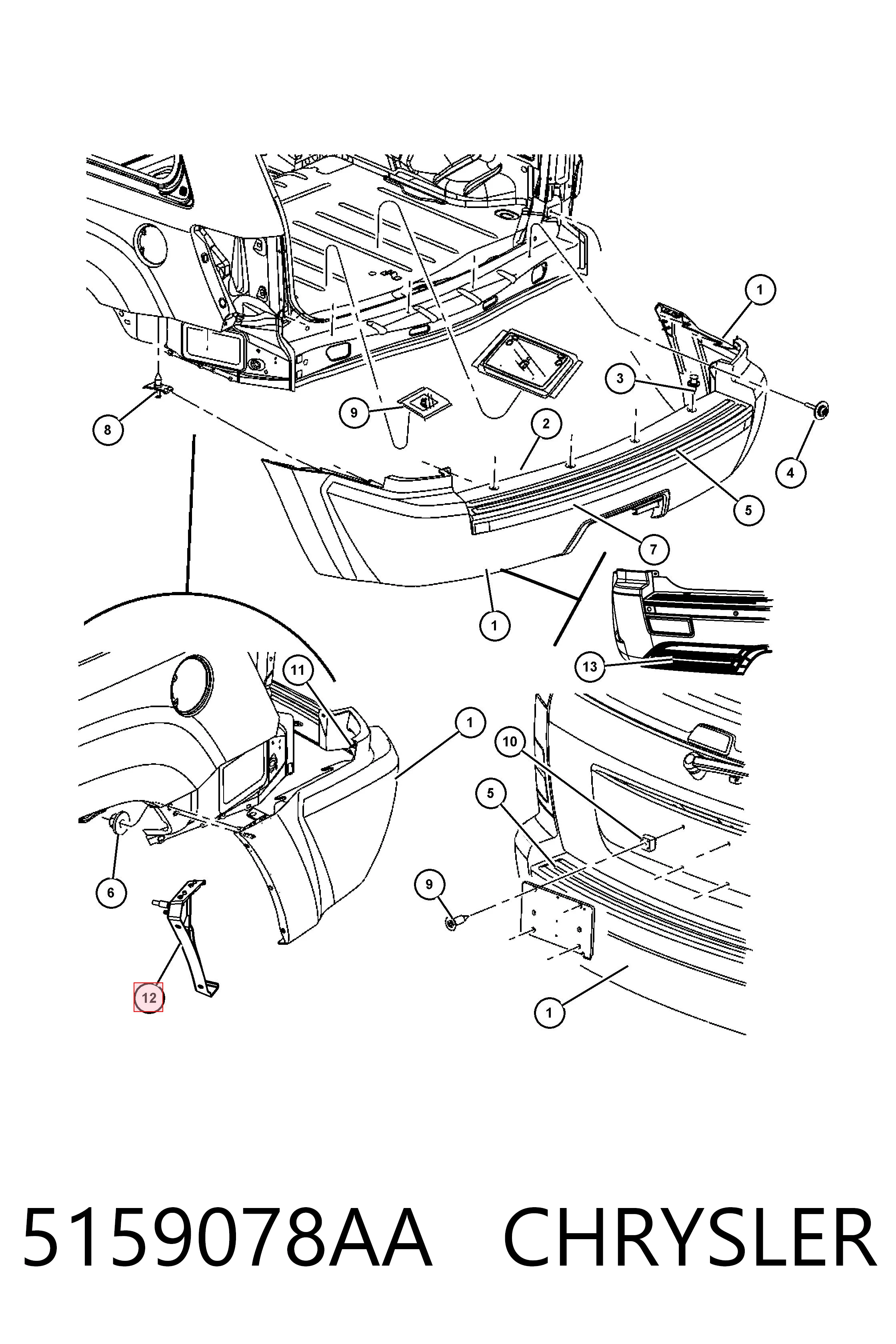 5159078AA Chrysler 