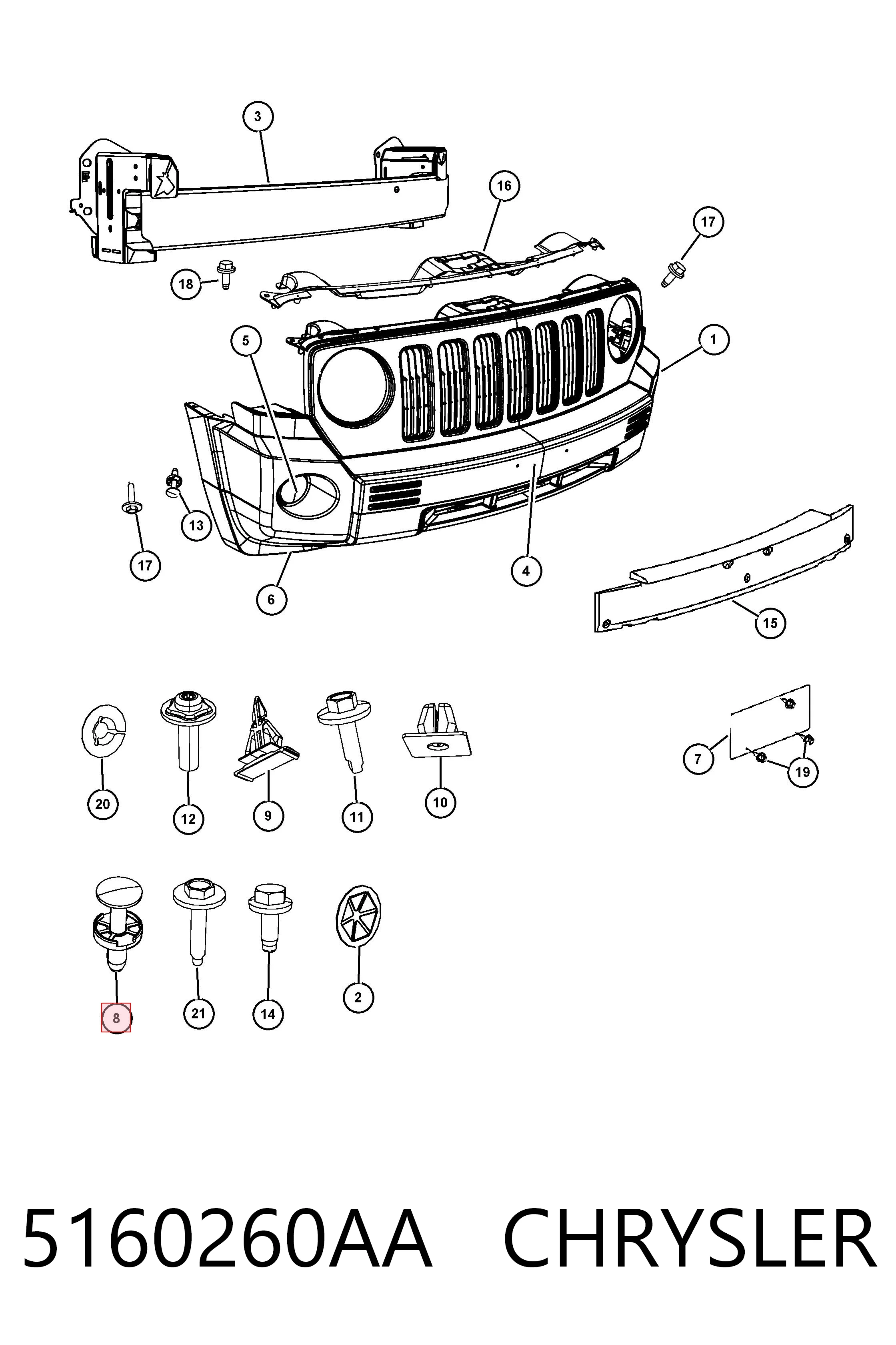 5160260AA Chrysler 