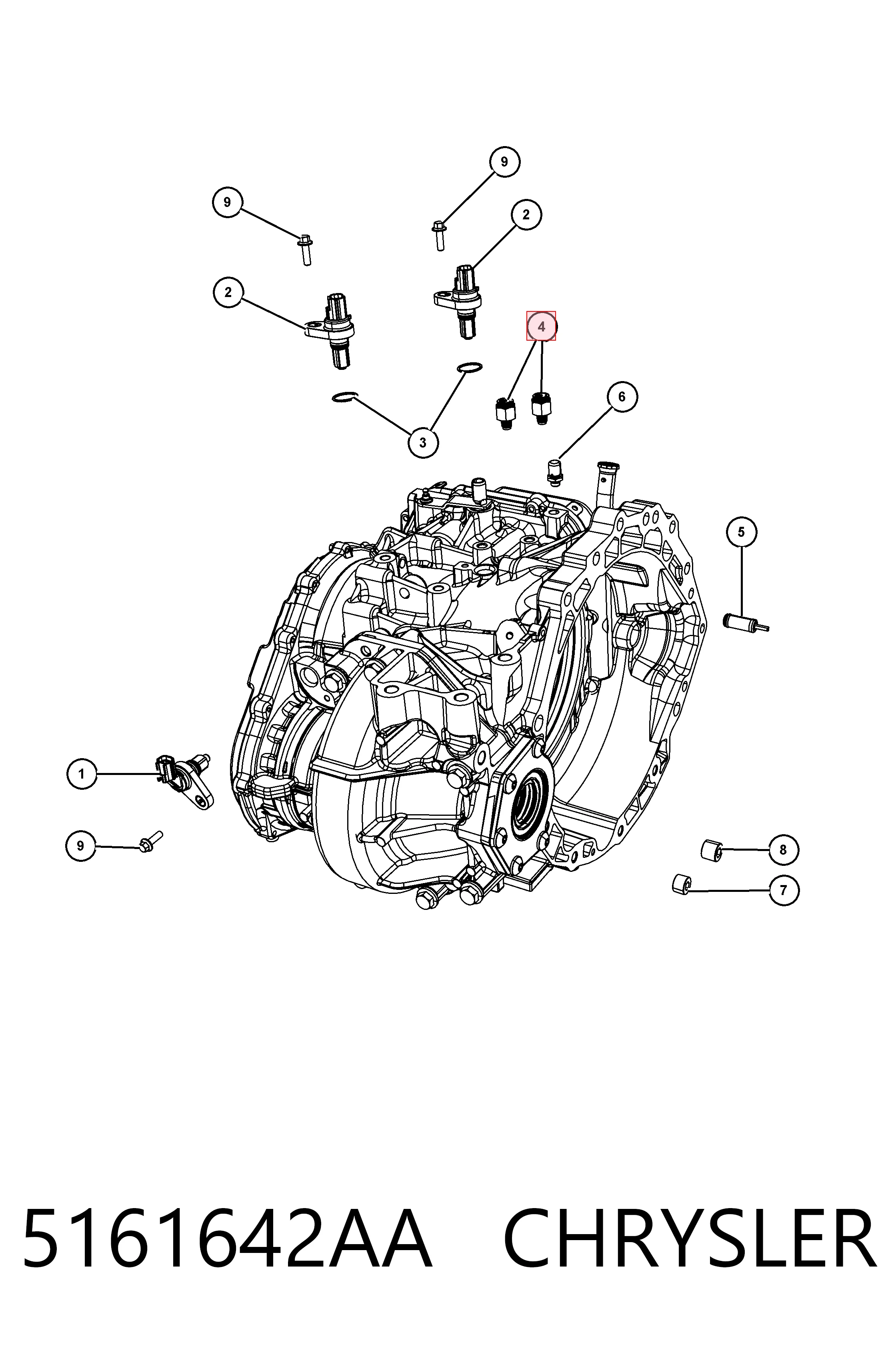 5161642AA Chrysler Конденсатор