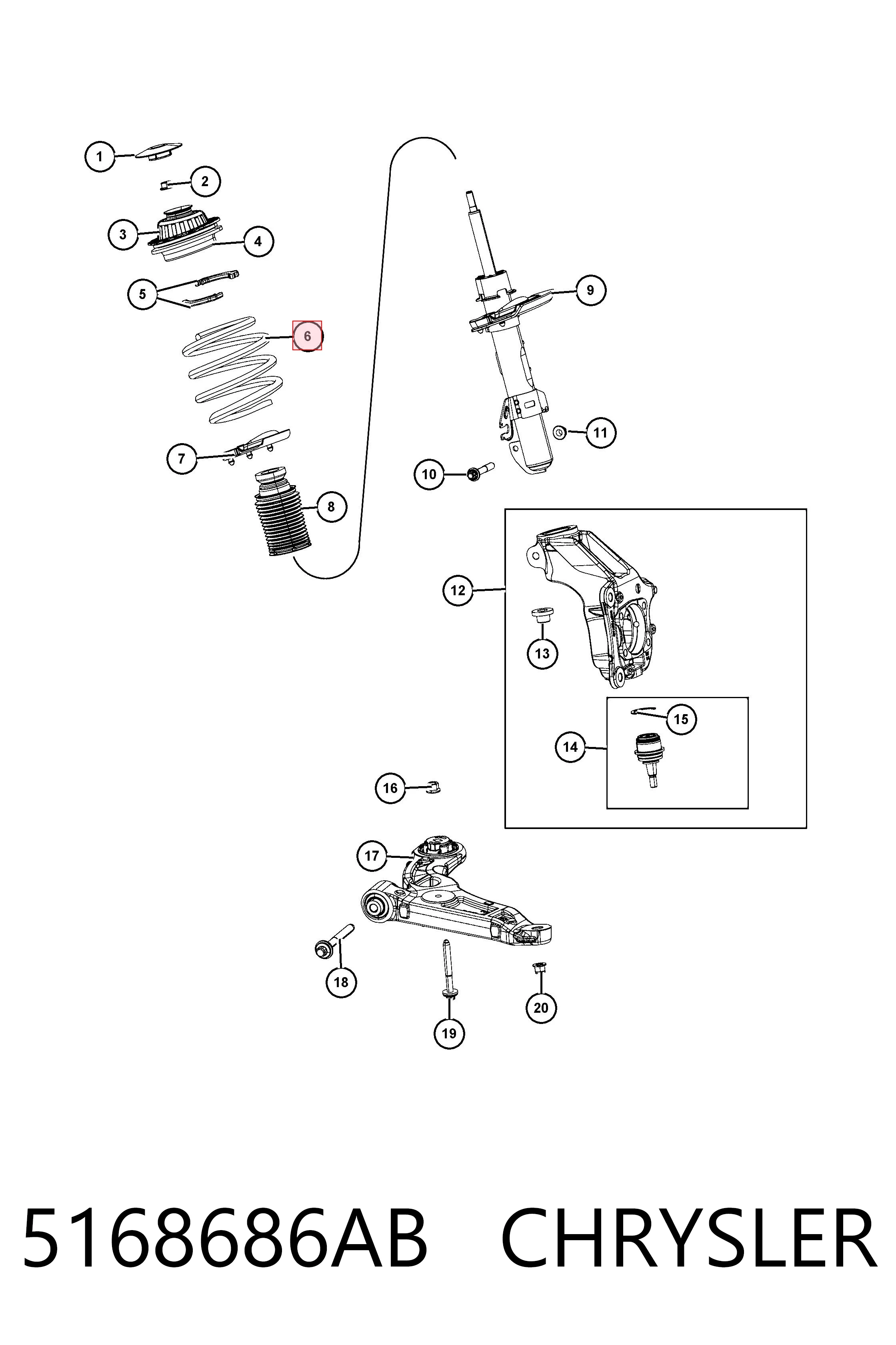 K05168686AB Fiat/Alfa/Lancia 