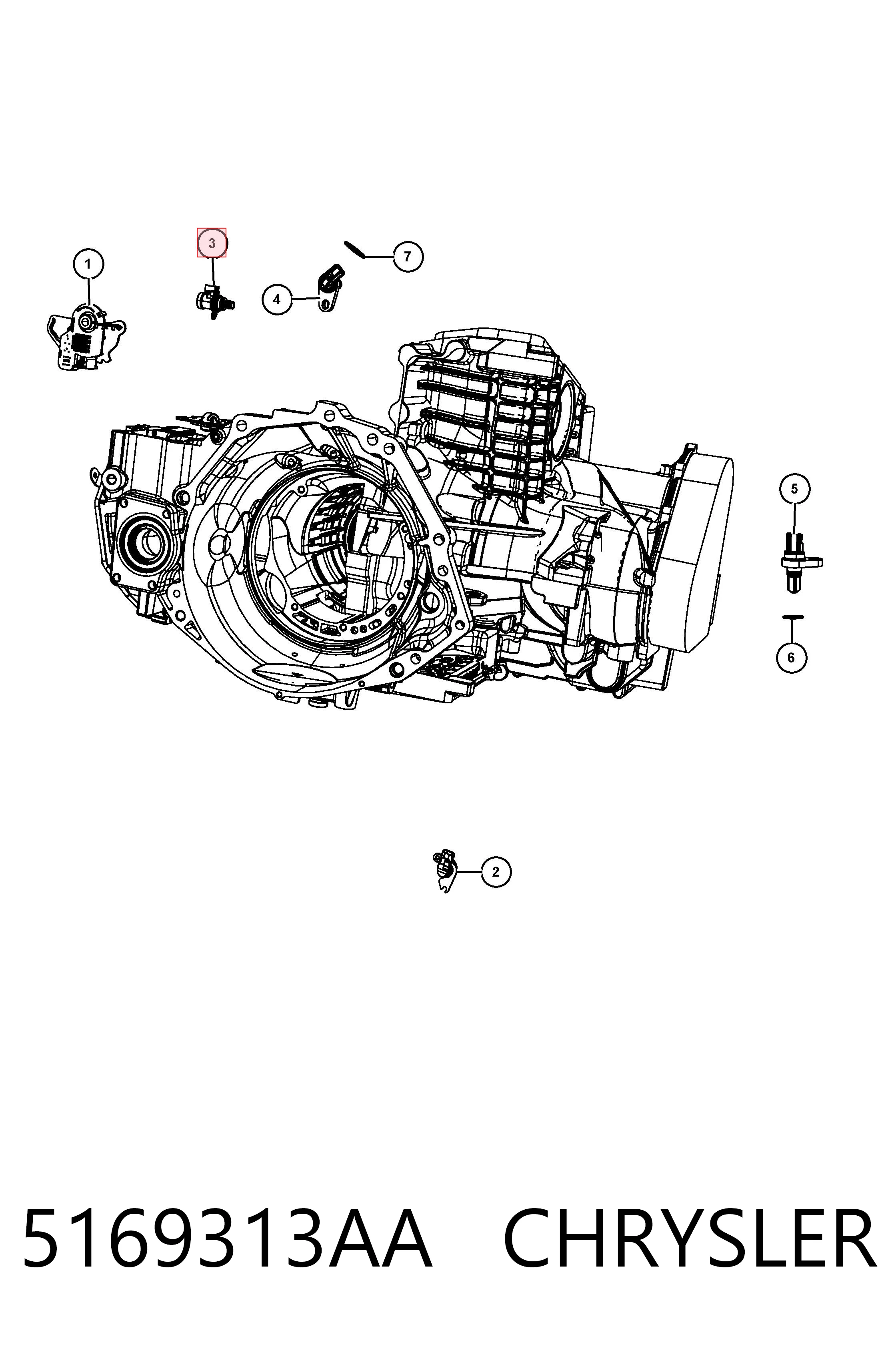 5169313AA Chrysler Соленоїд автоматичної коробки передач