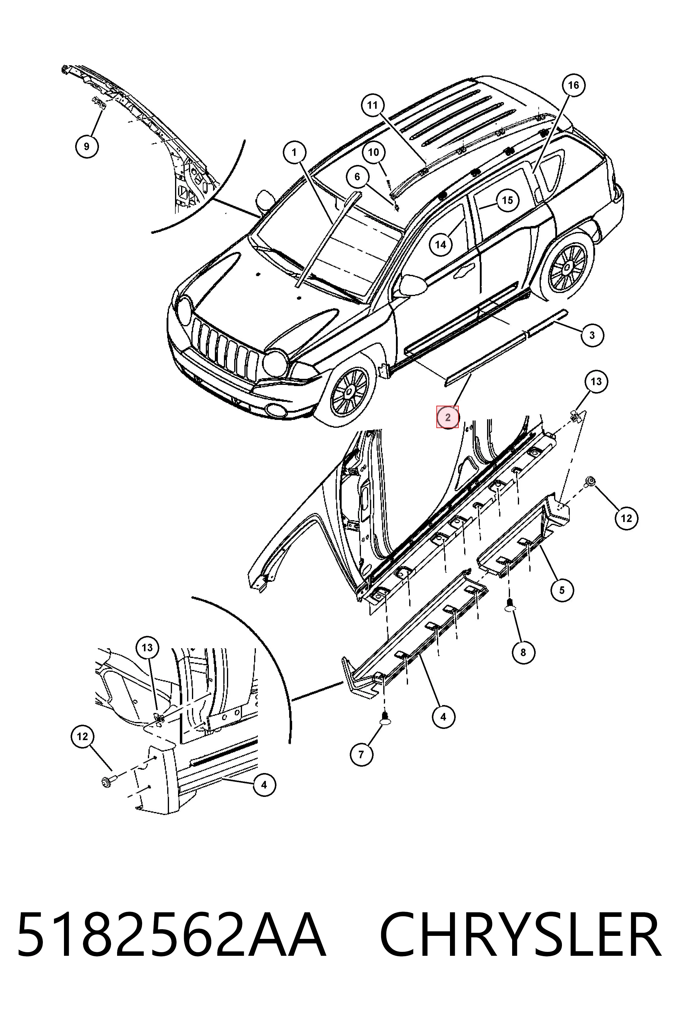 K05182562AB Fiat/Alfa/Lancia 