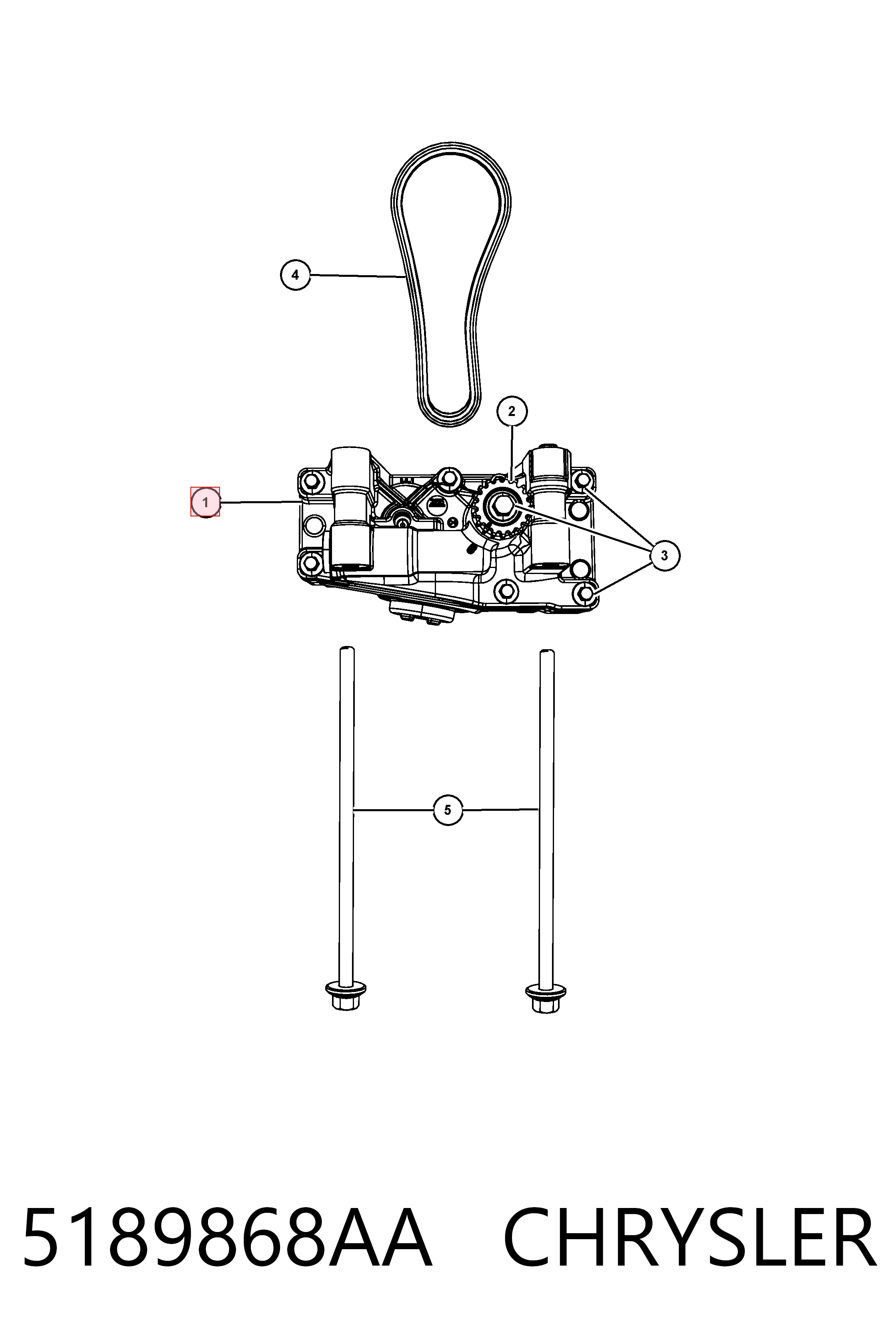 5189868AA Chrysler 