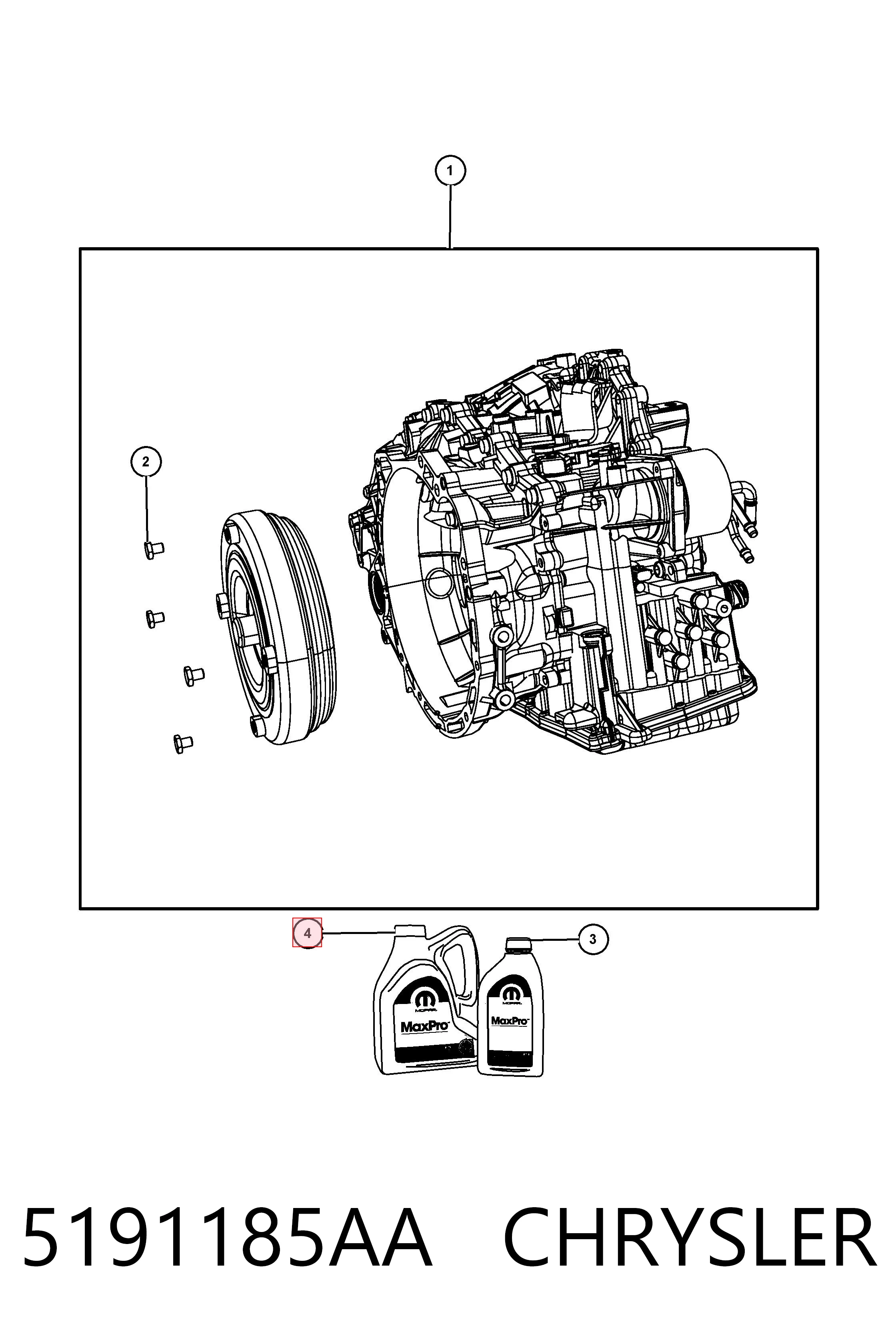 K05191185AC Fiat/Alfa/Lancia Масло для роздавальної коробки