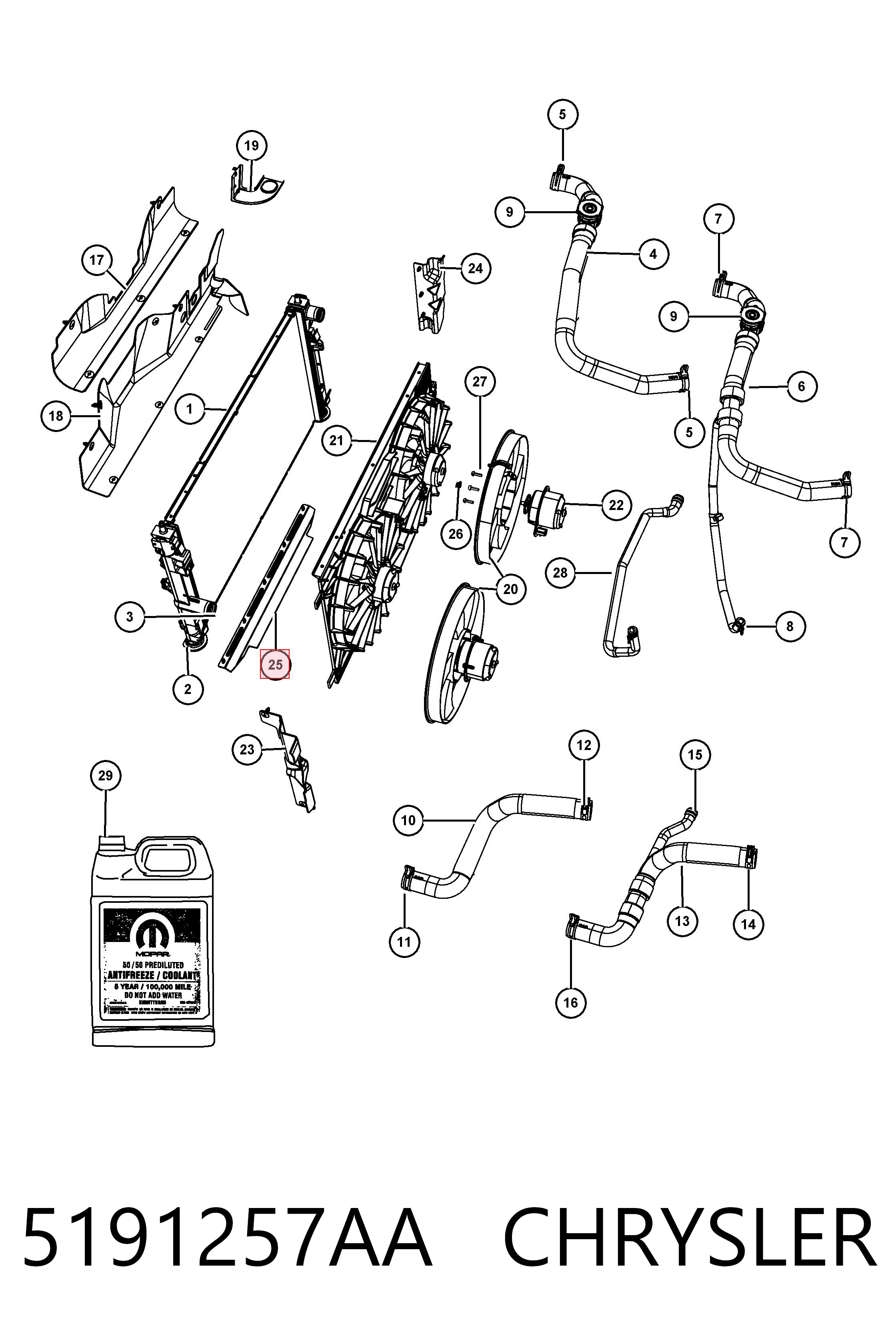 5191257AA Chrysler 
