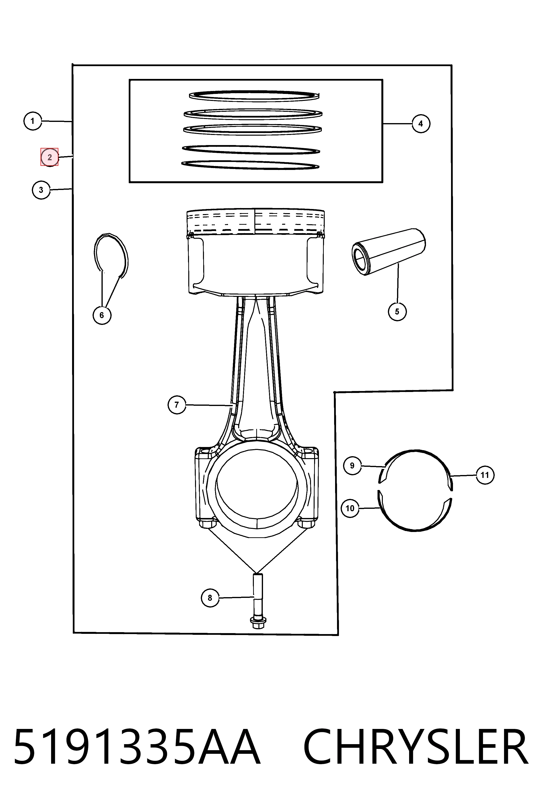  Fiat/Alfa/Lancia K05191338AA ціна, від 47.97 USD