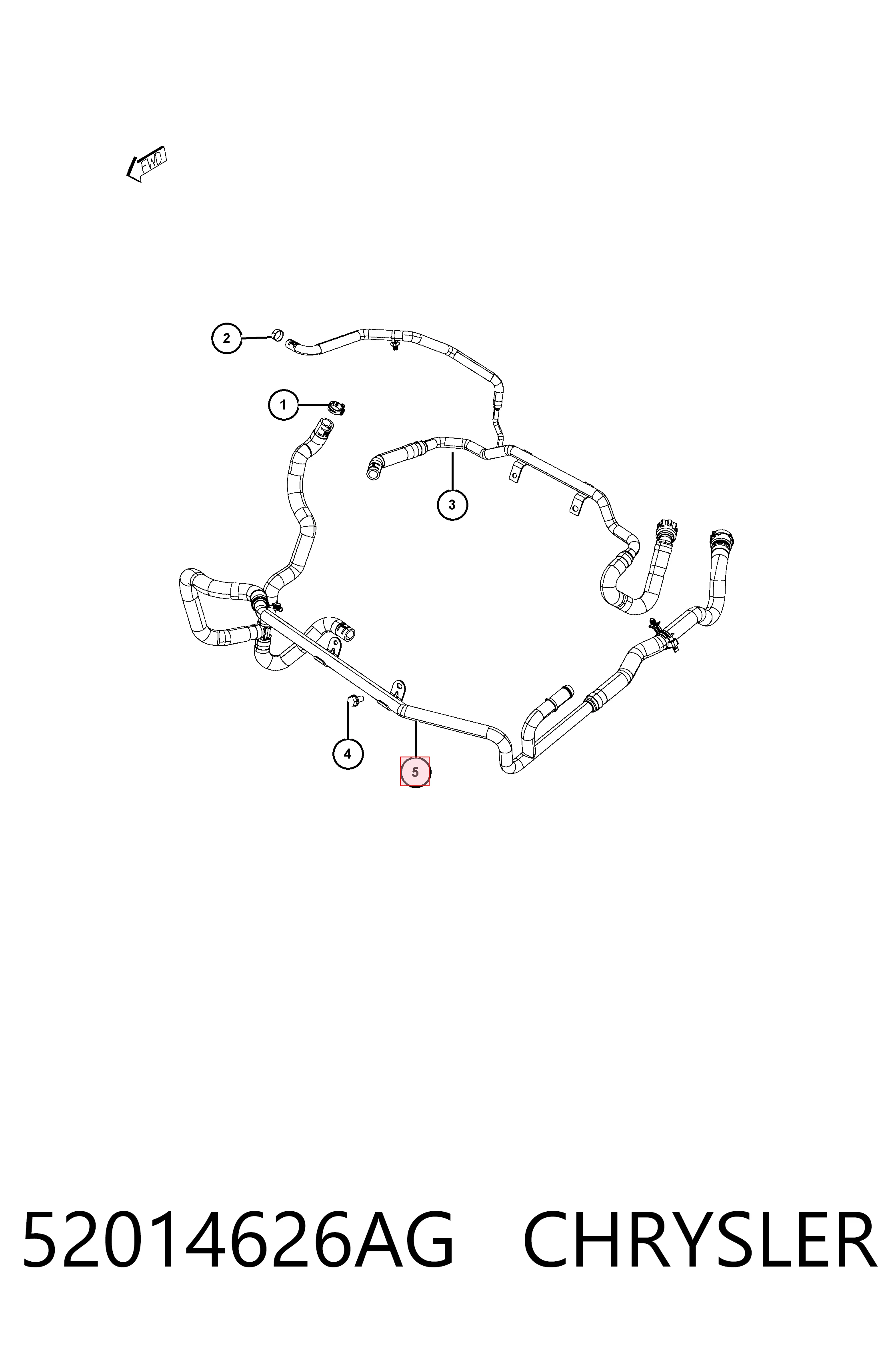  Fiat/Alfa/Lancia K52014626AB ціна, від 88.58 USD