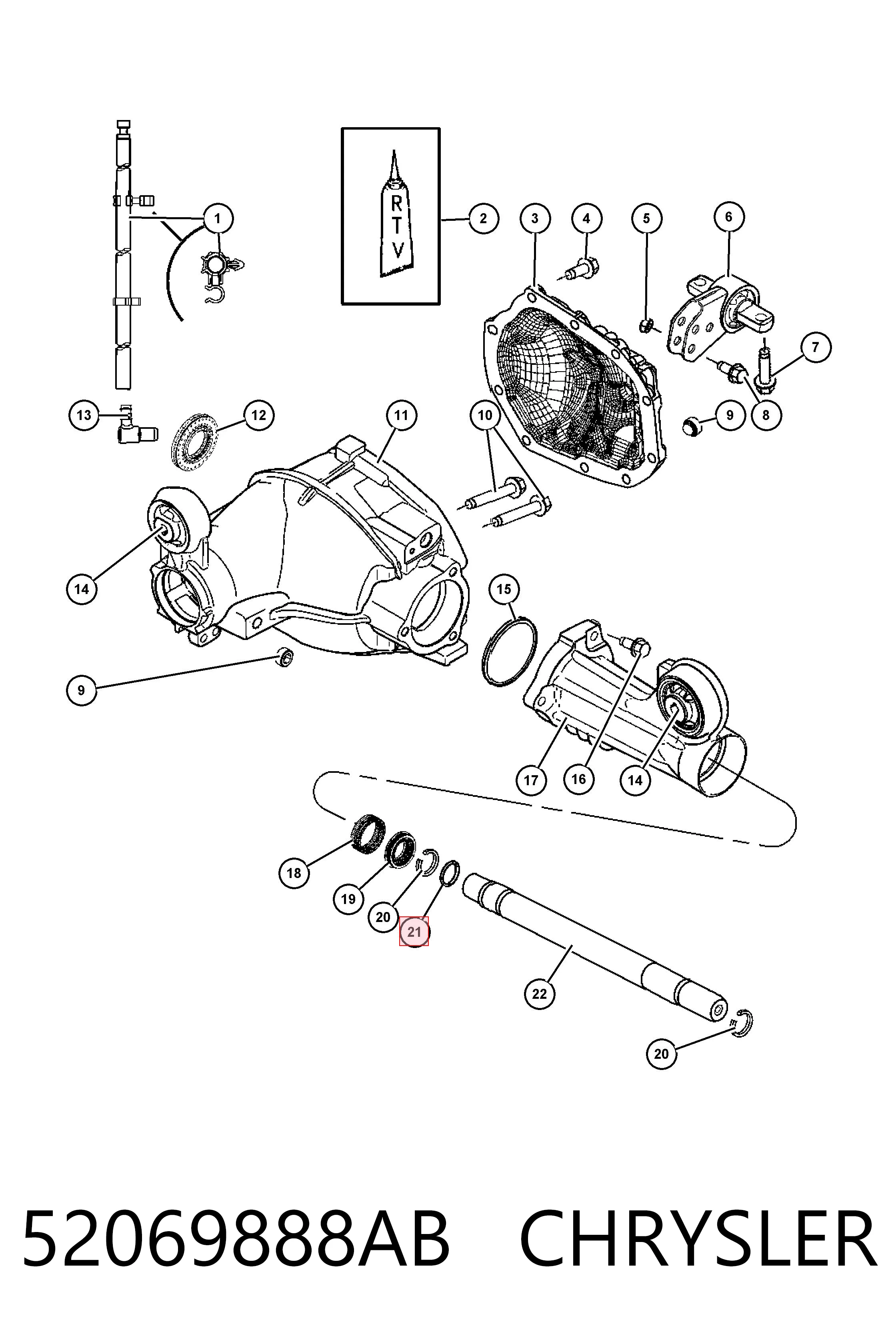52069888AB Chrysler 