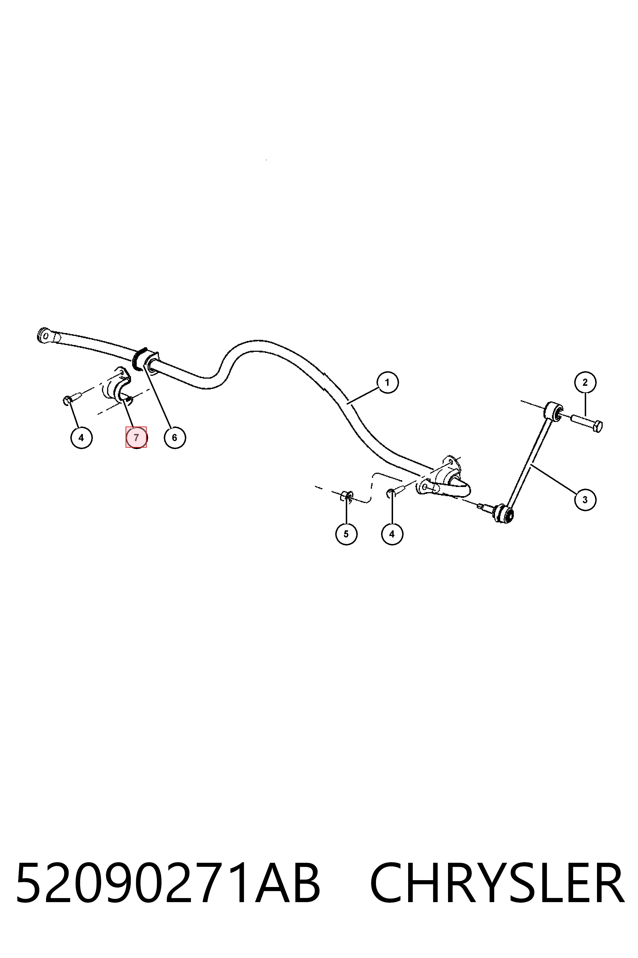 Прокладка стабільзатора заднього Fiat/Alfa/Lancia K52089485AE ціна, від 7.23 USD
