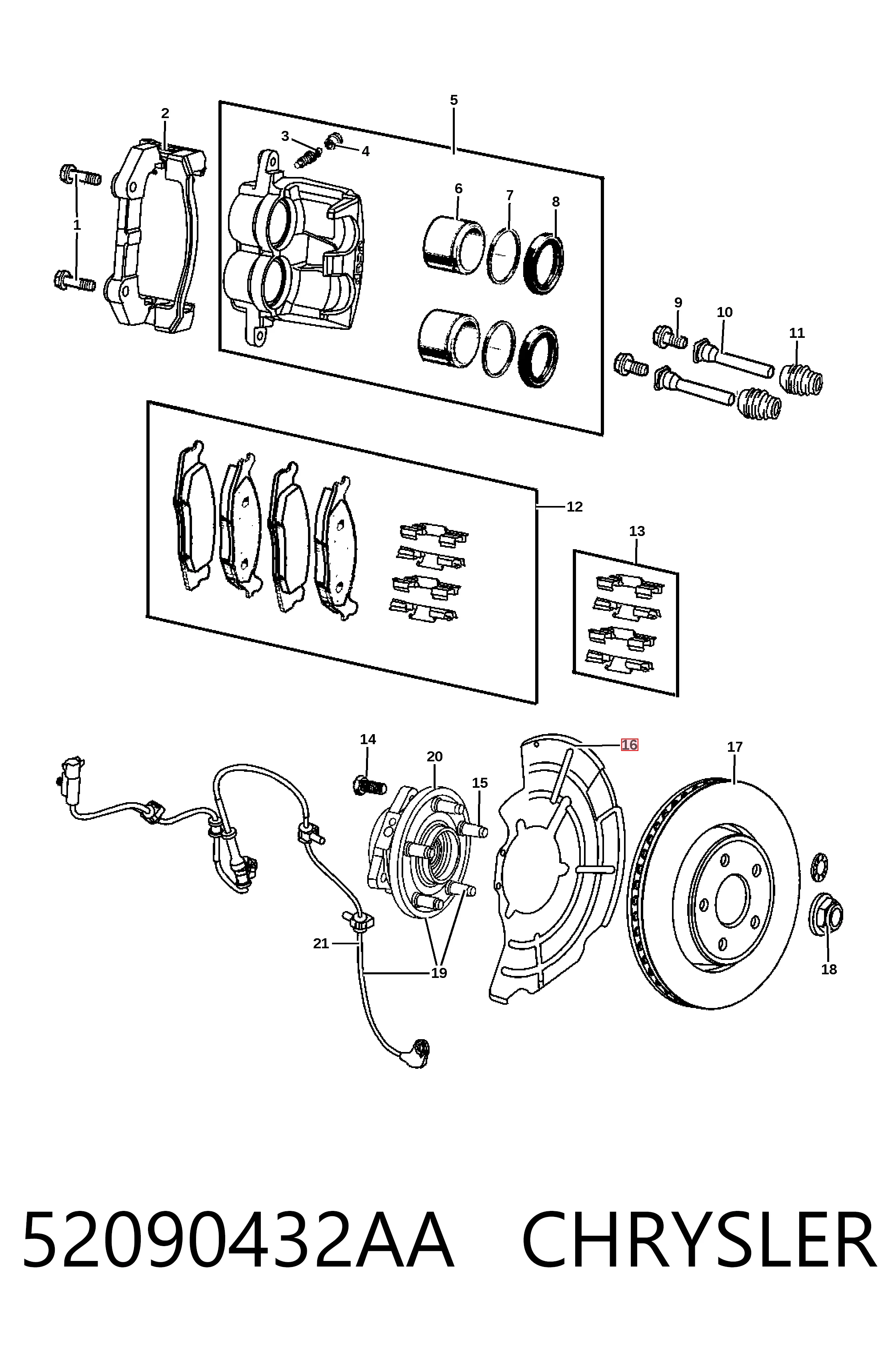52090432AA Chrysler 