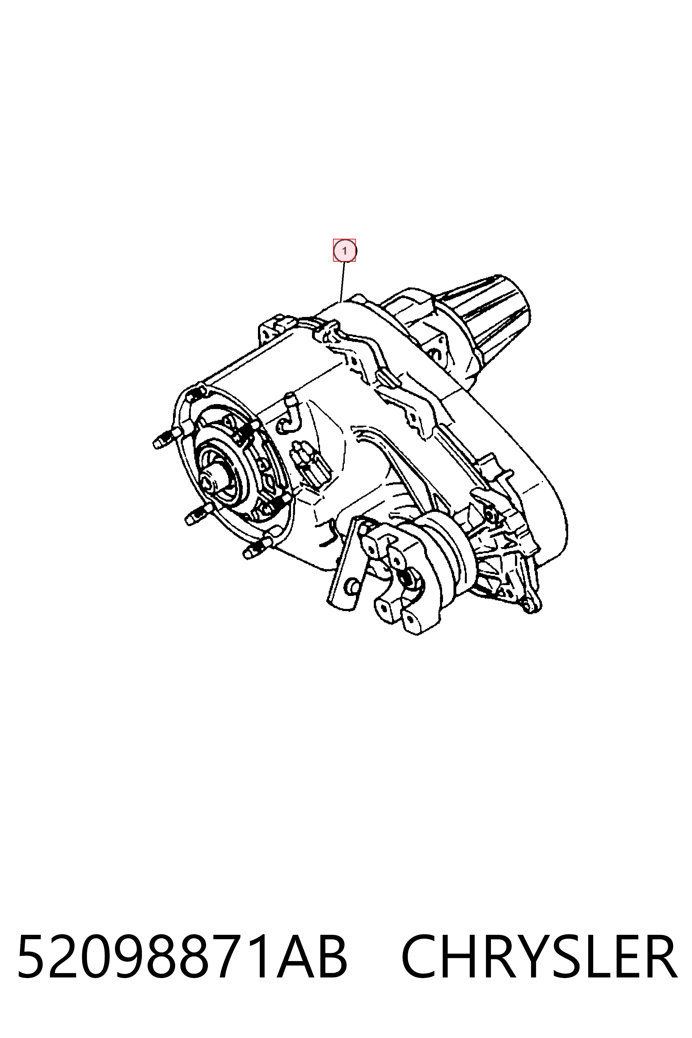 K52098871AD Fiat/Alfa/Lancia Раздатка (коробка роздавальна)
