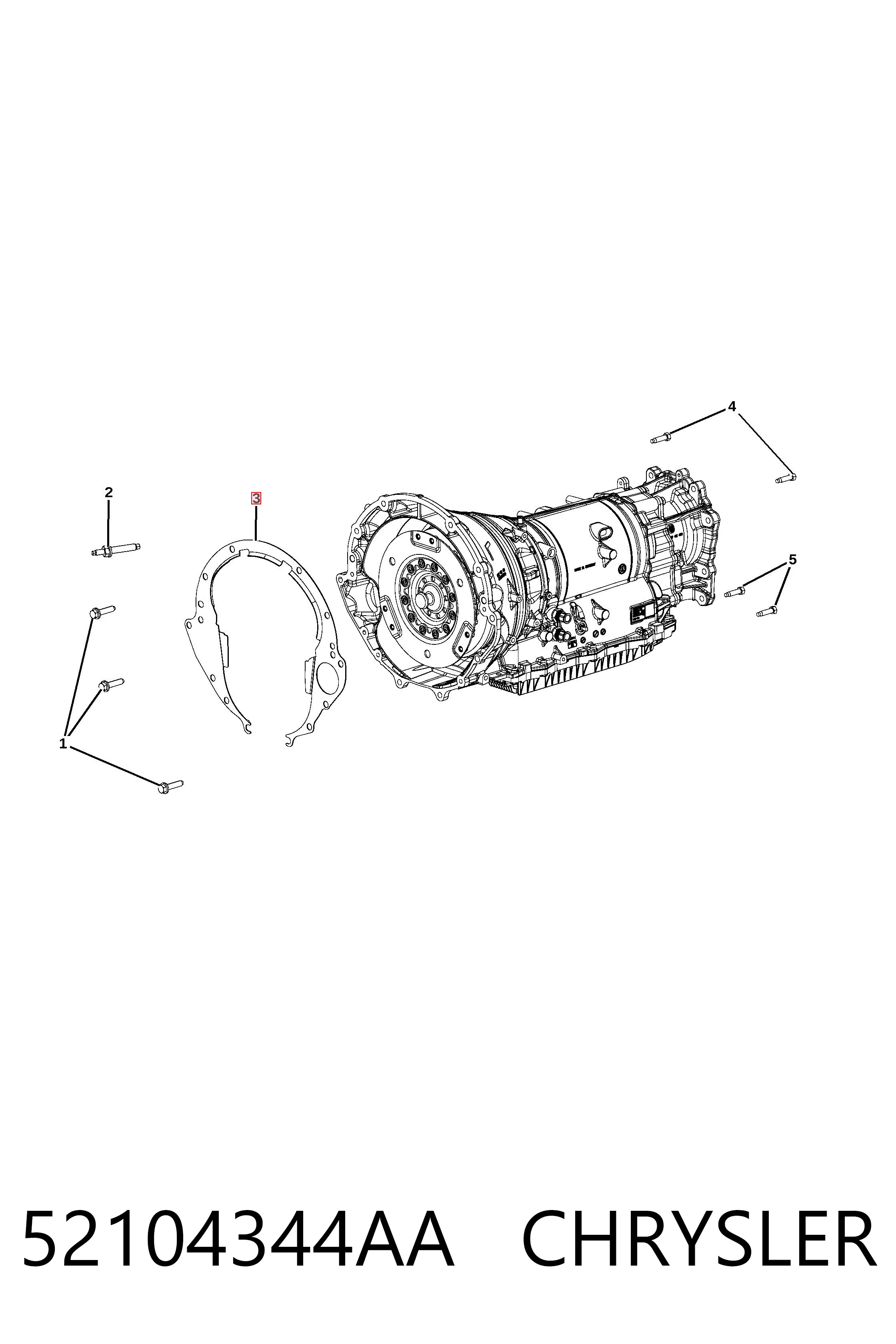 52104344AA Chrysler 