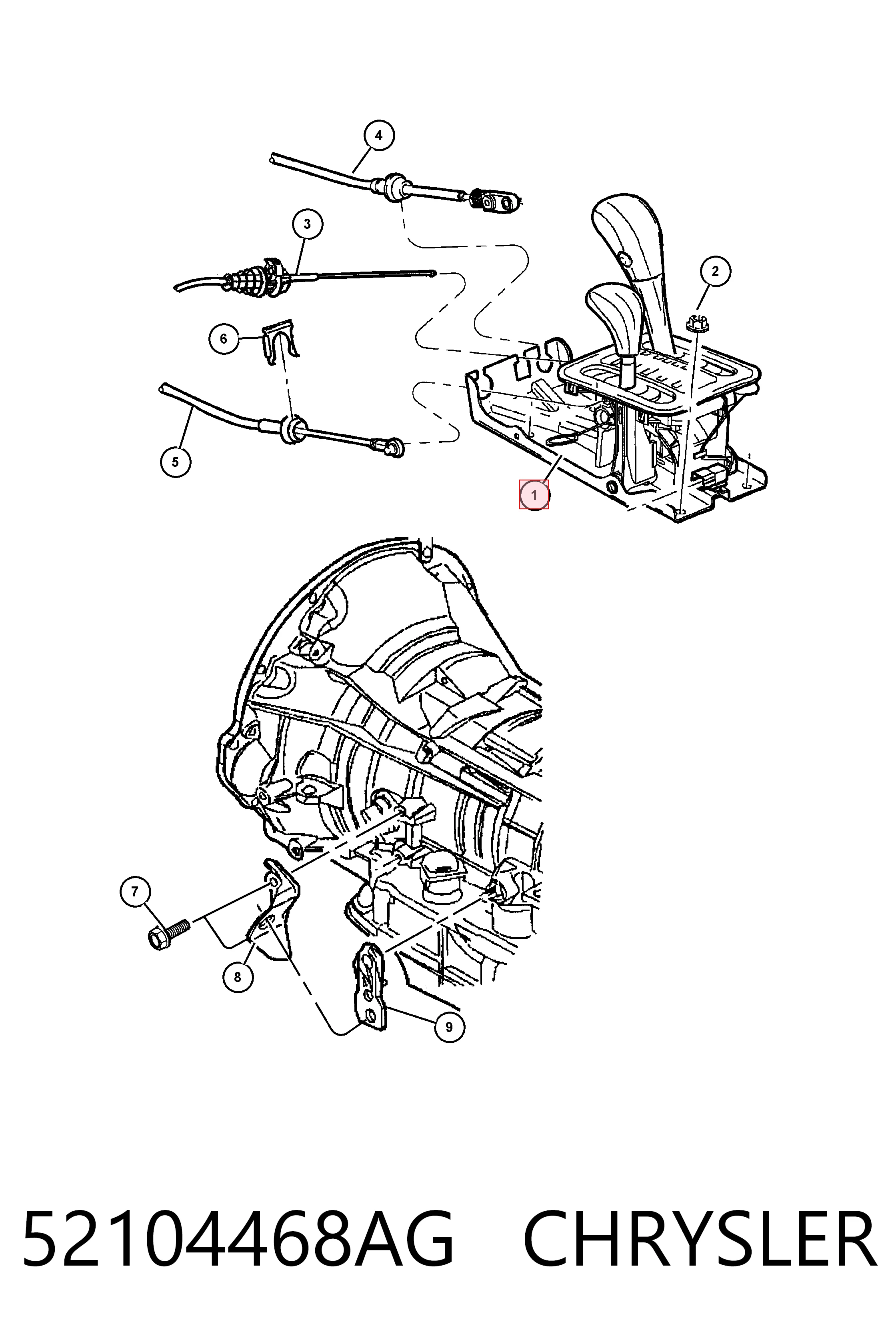 Механізм перемикання передач Fiat/Alfa/Lancia K52104468AI ціна, від 222.26 USD
