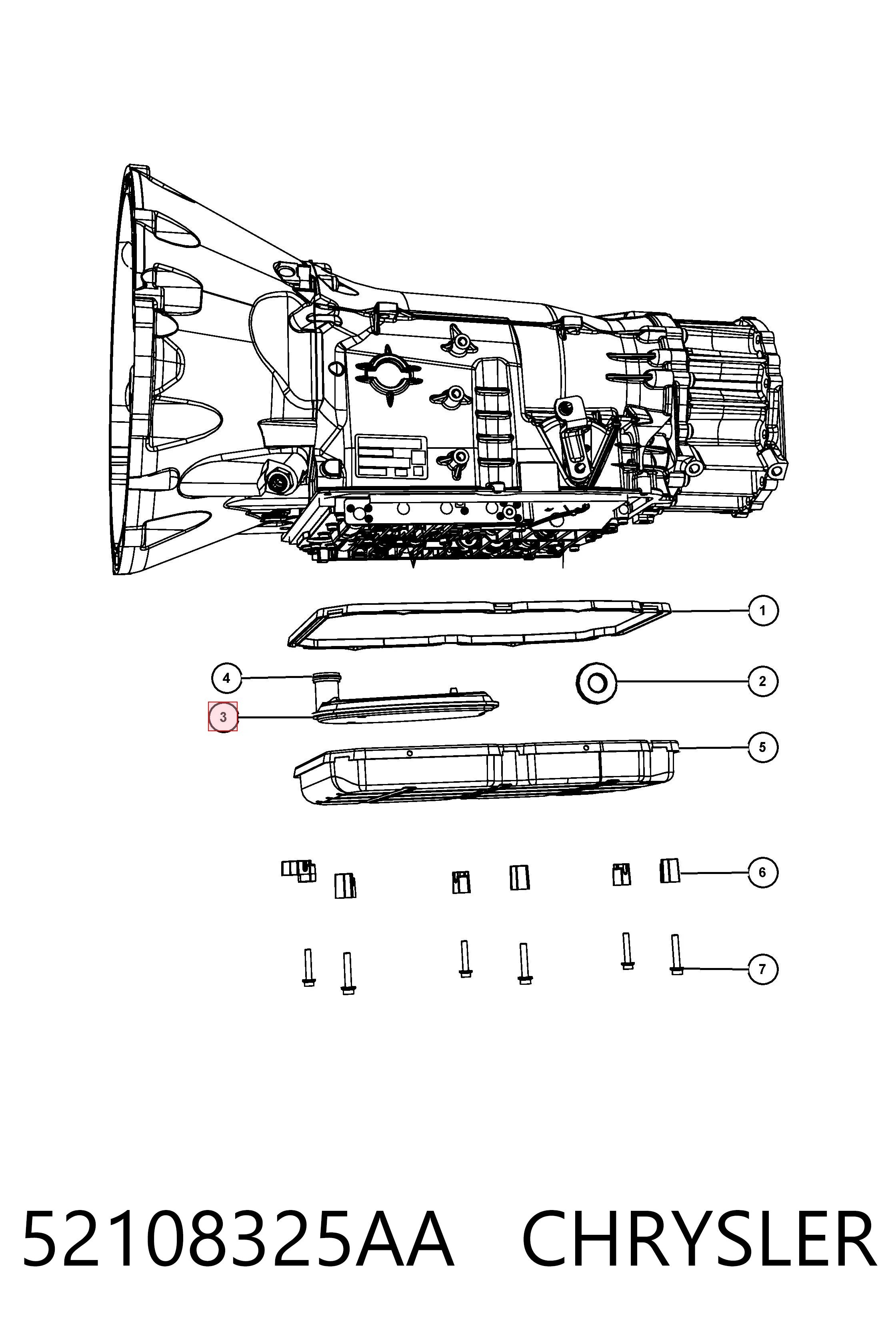 52108325AA Chrysler Масло в коробку автомат