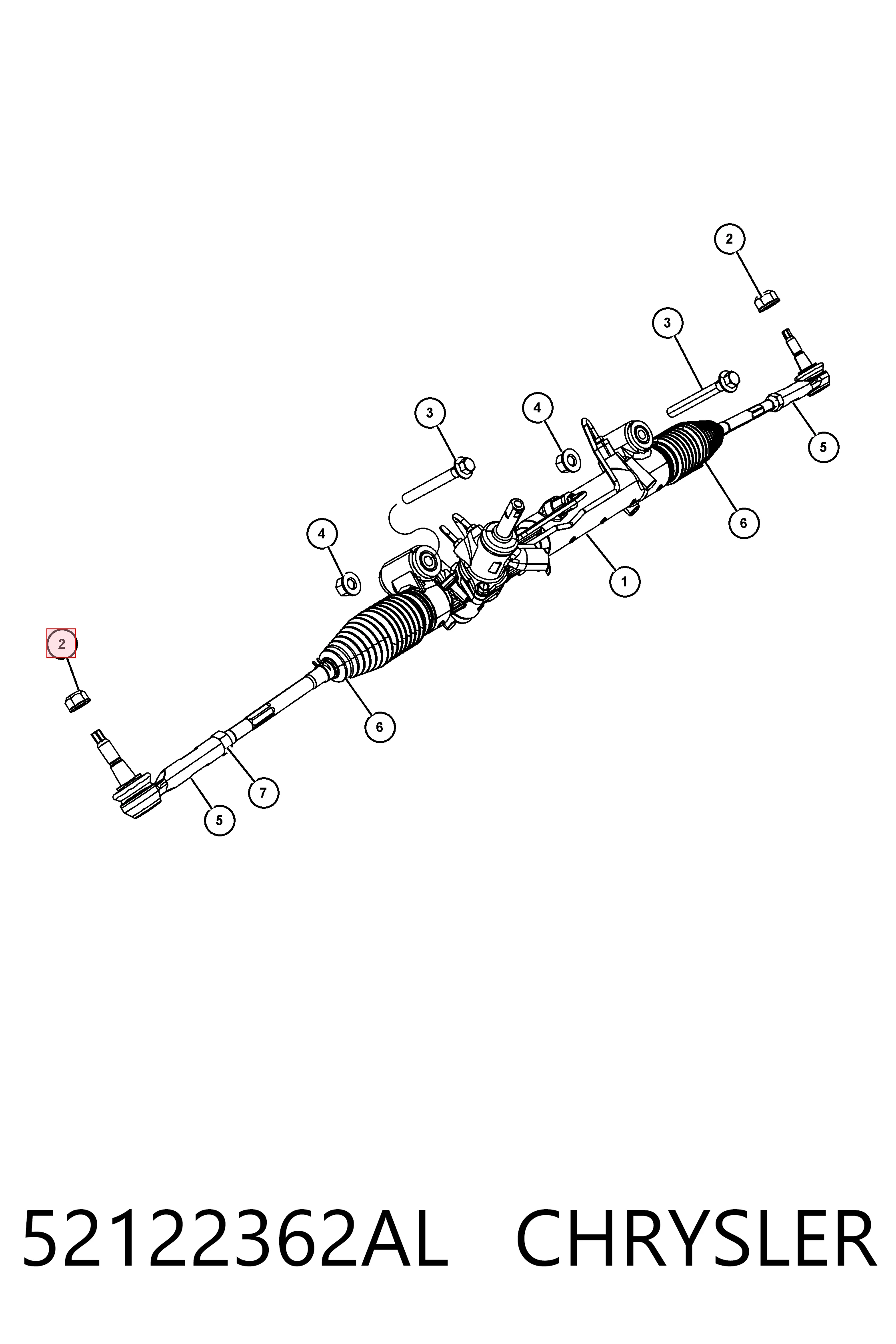 Трапеція рульова, в зборі Ford MEF629