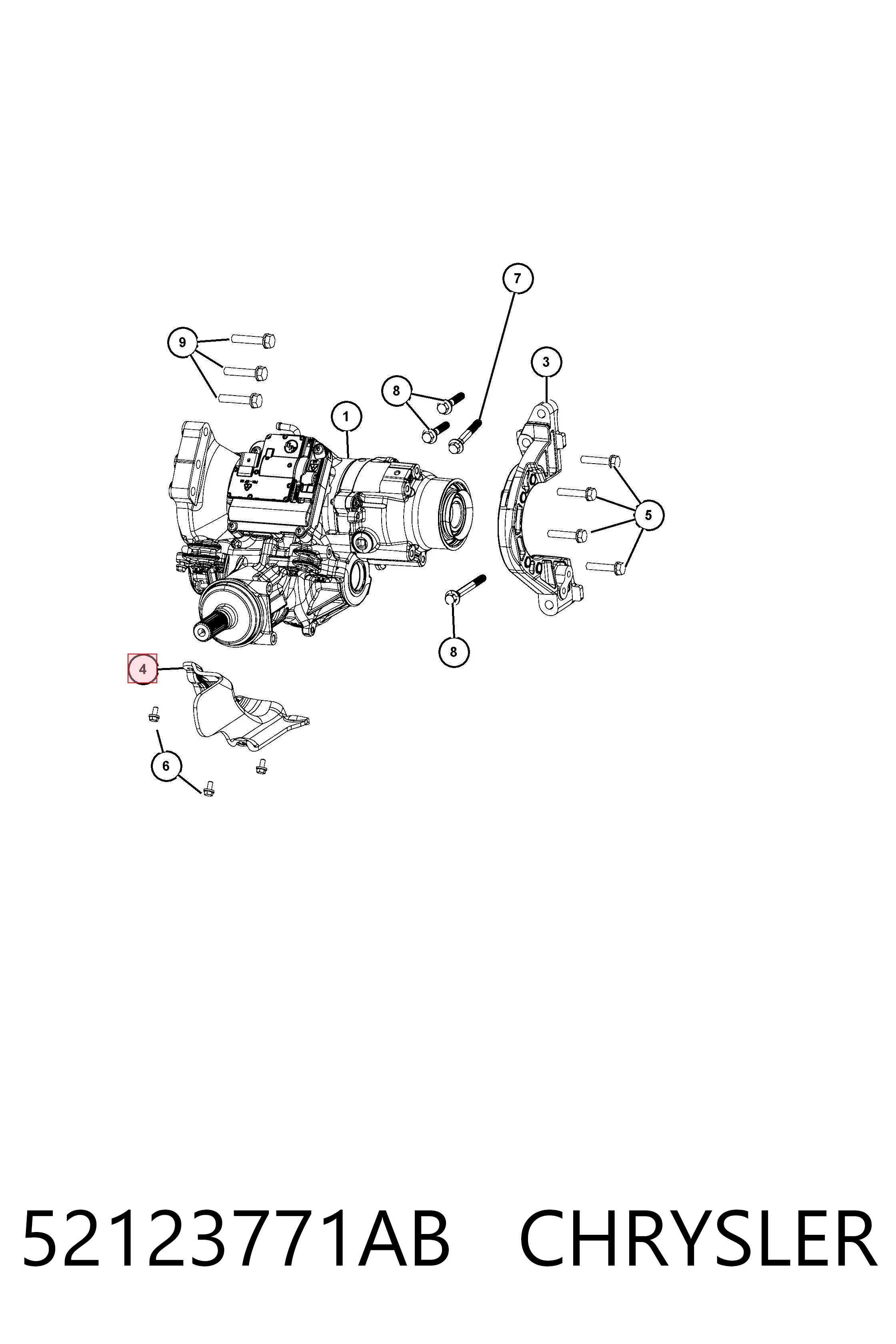 52123771AB Chrysler 