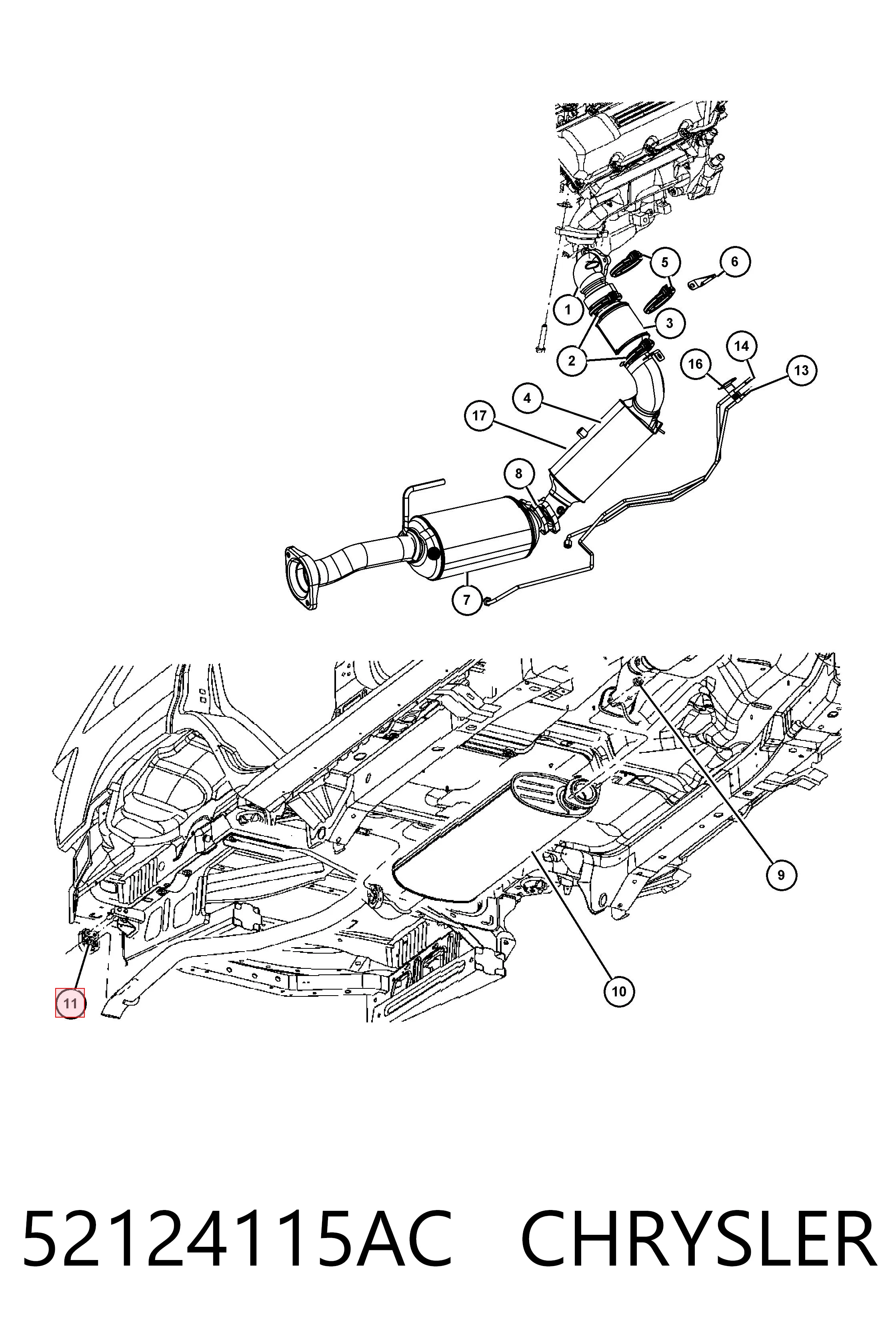 52124115AC Chrysler 