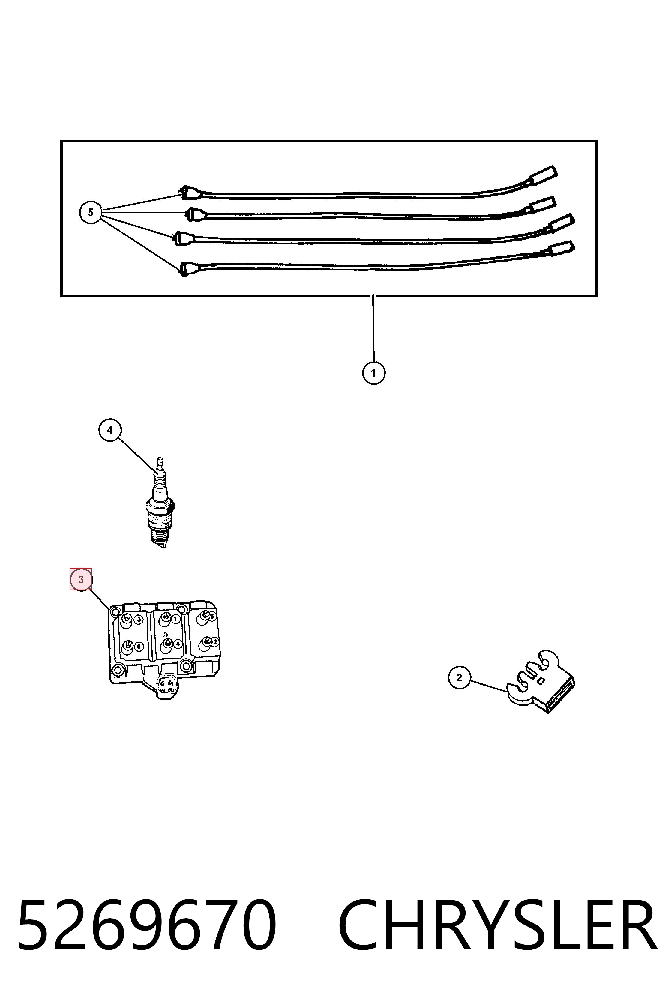 5269670 Chrysler Котушка запалювання