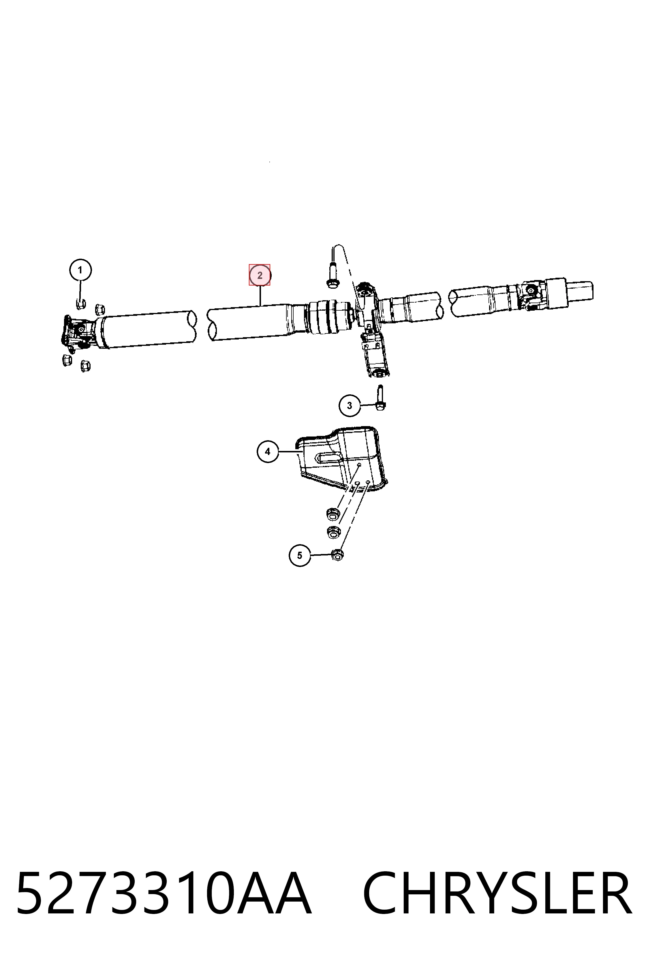 BB3072 Posterparts Вал карданний основний заднього моста