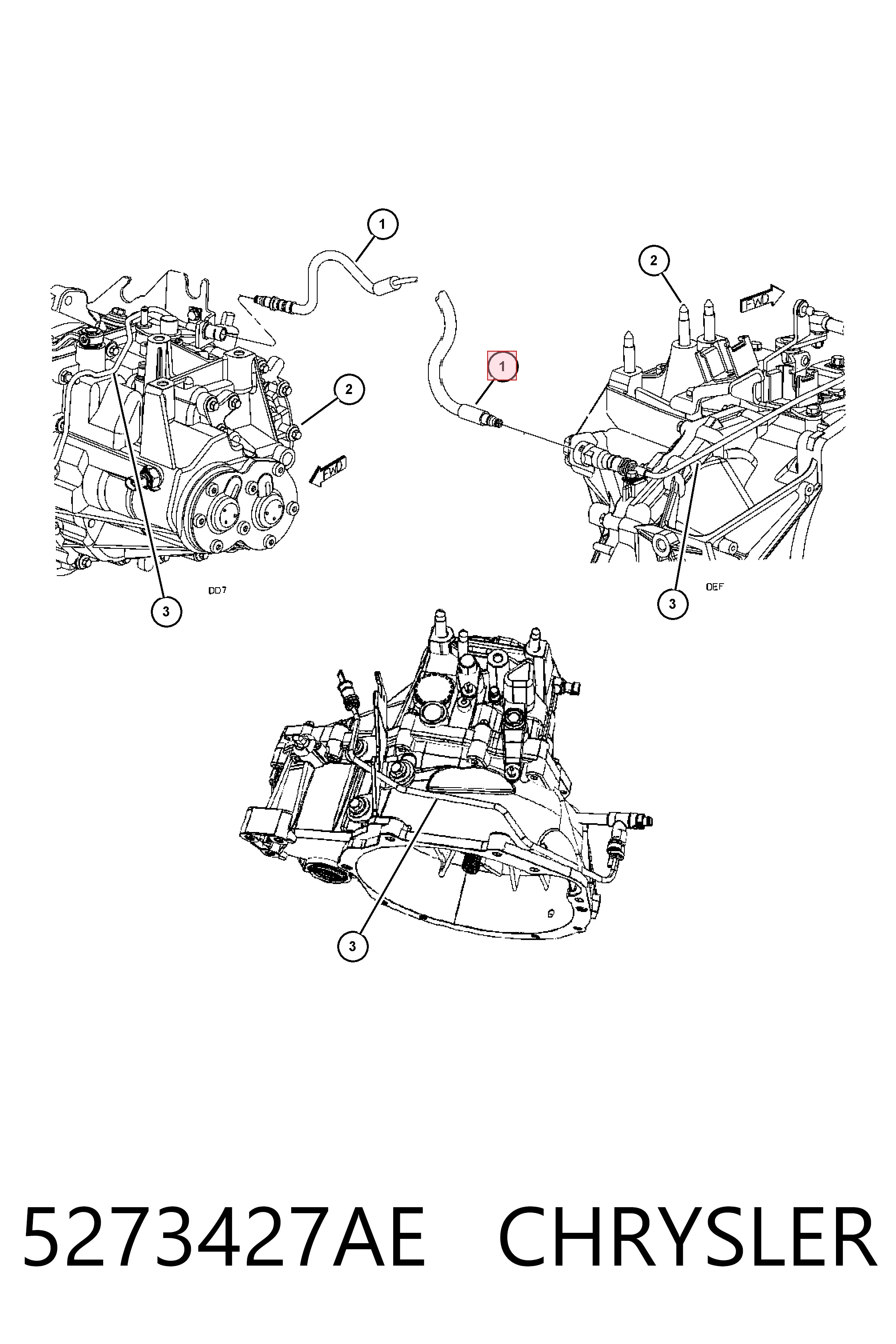  Fiat/Alfa/Lancia K05273427AC ціна, від 33.46 USD