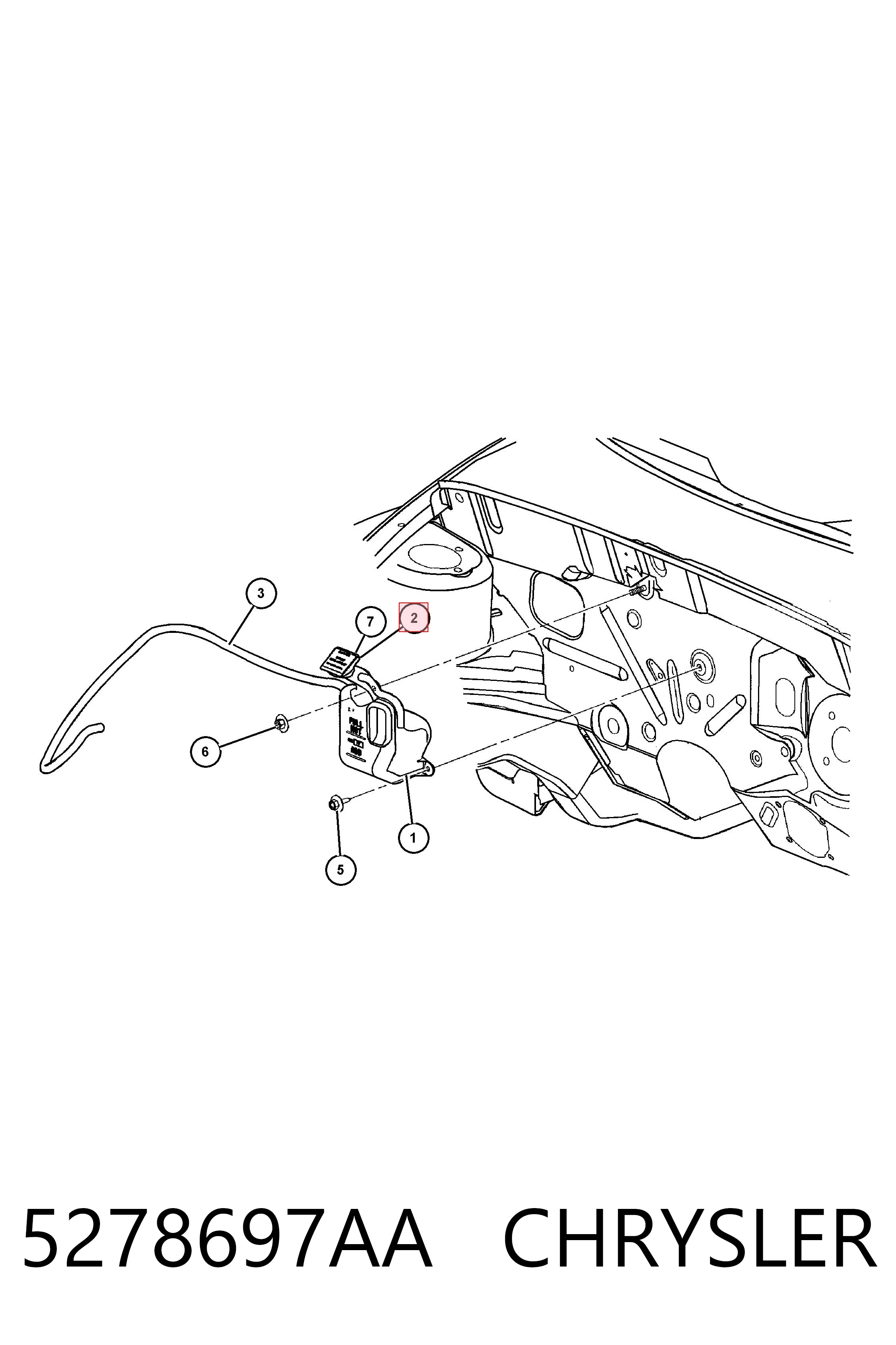 5278697AA Chrysler Кришка / пробка радіатора