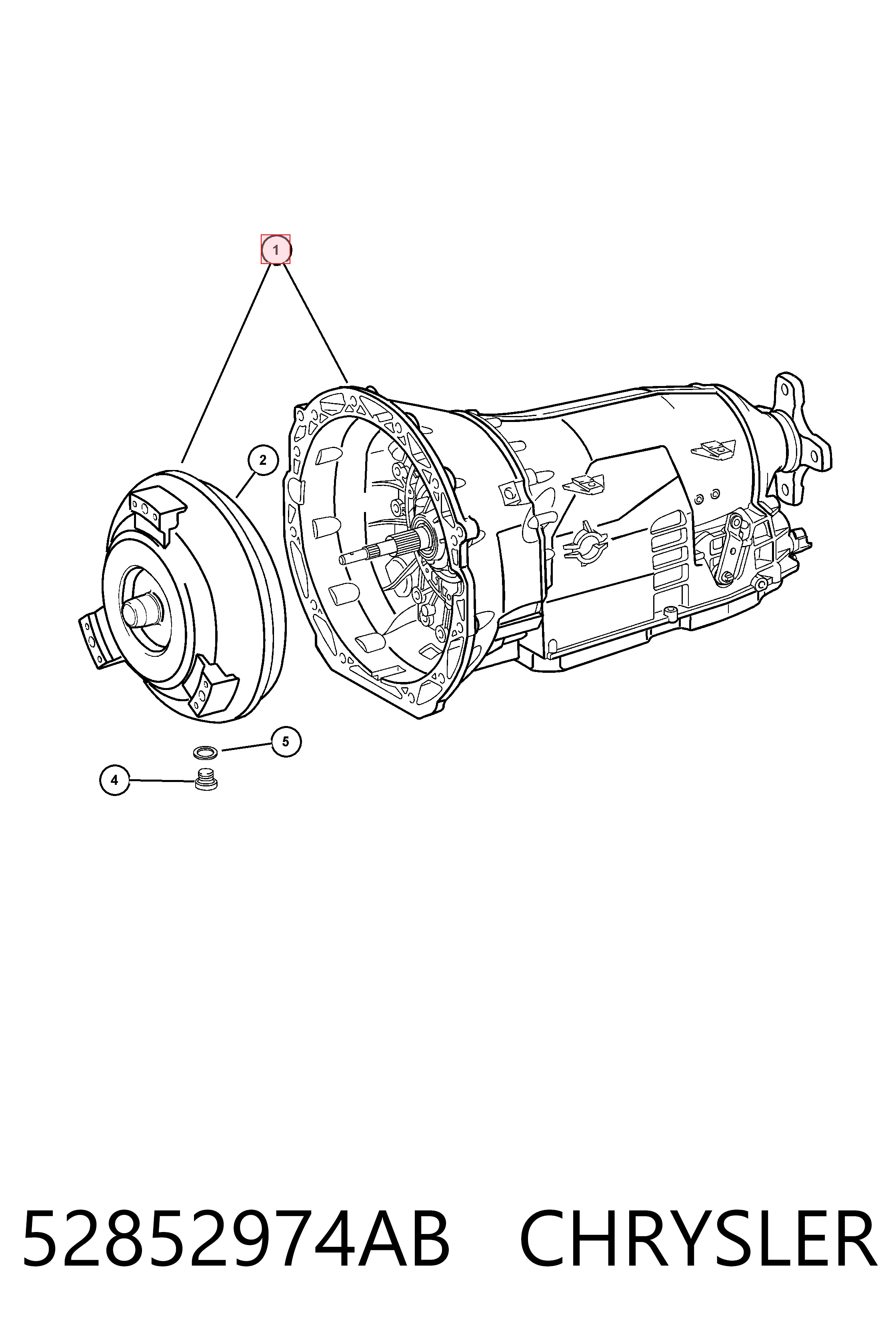 Коробка передач автомат Fiat/Alfa/Lancia K52852974AA ціна, від 636.84 USD
