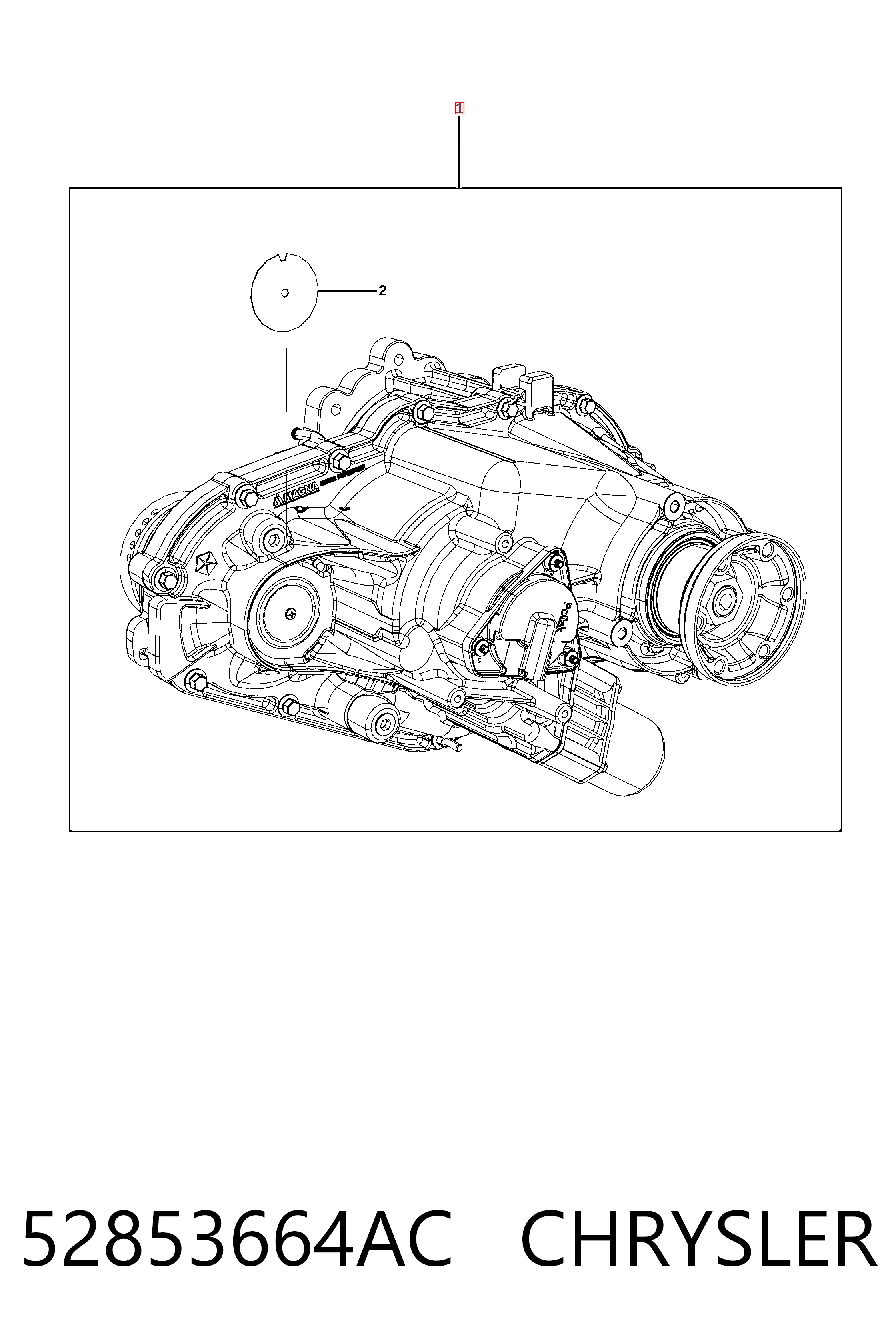 Коробка роздавальна Fiat/Alfa/Lancia K52853664AH ціна, від 428.89 USD
