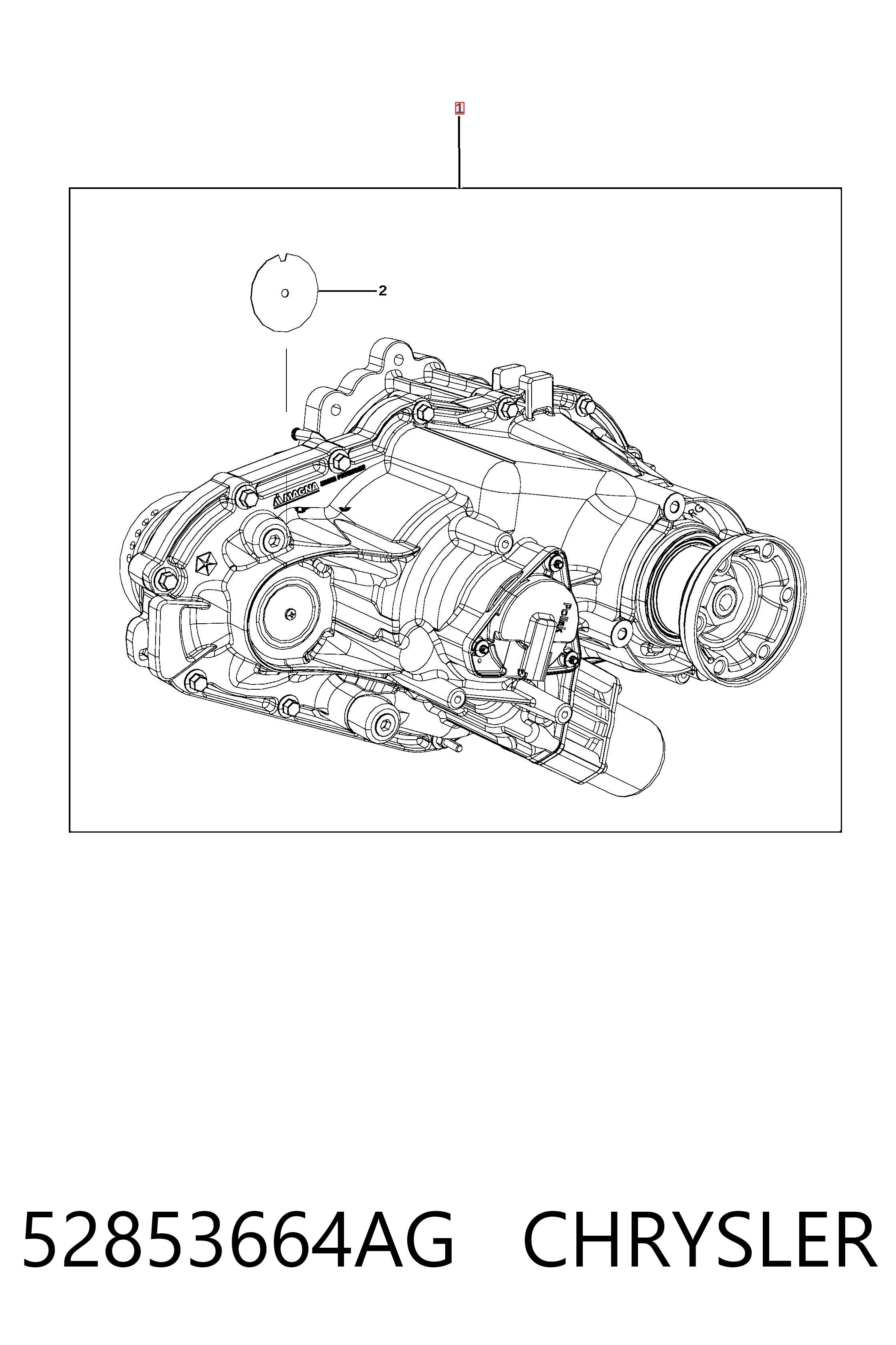 Купити K52853664AH Fiat/Alfa/Lancia Коробка роздавальна в зборі