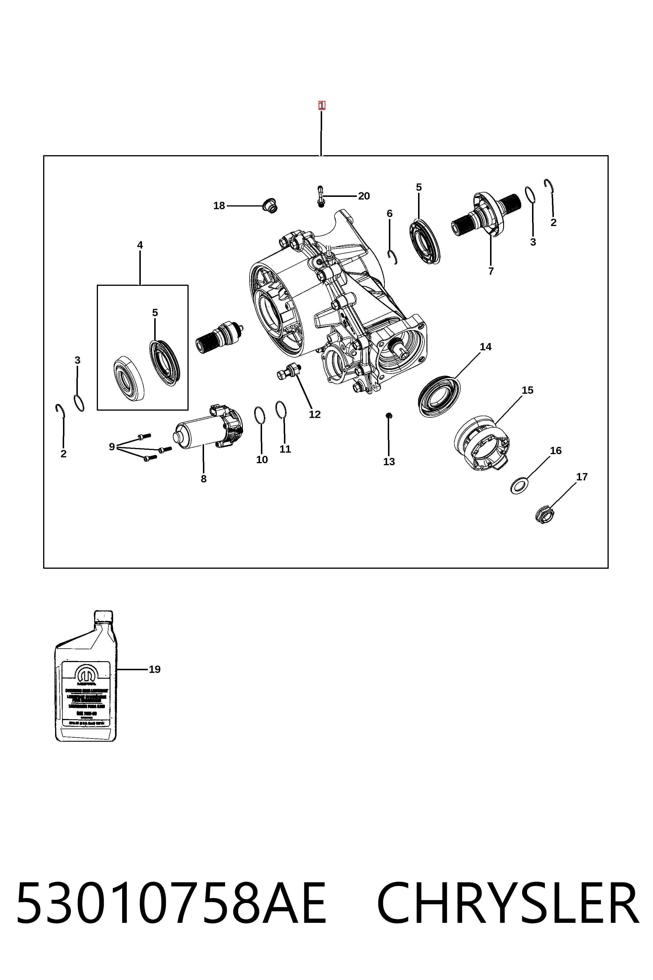 K53010758AF Fiat/Alfa/Lancia Диференціал задній