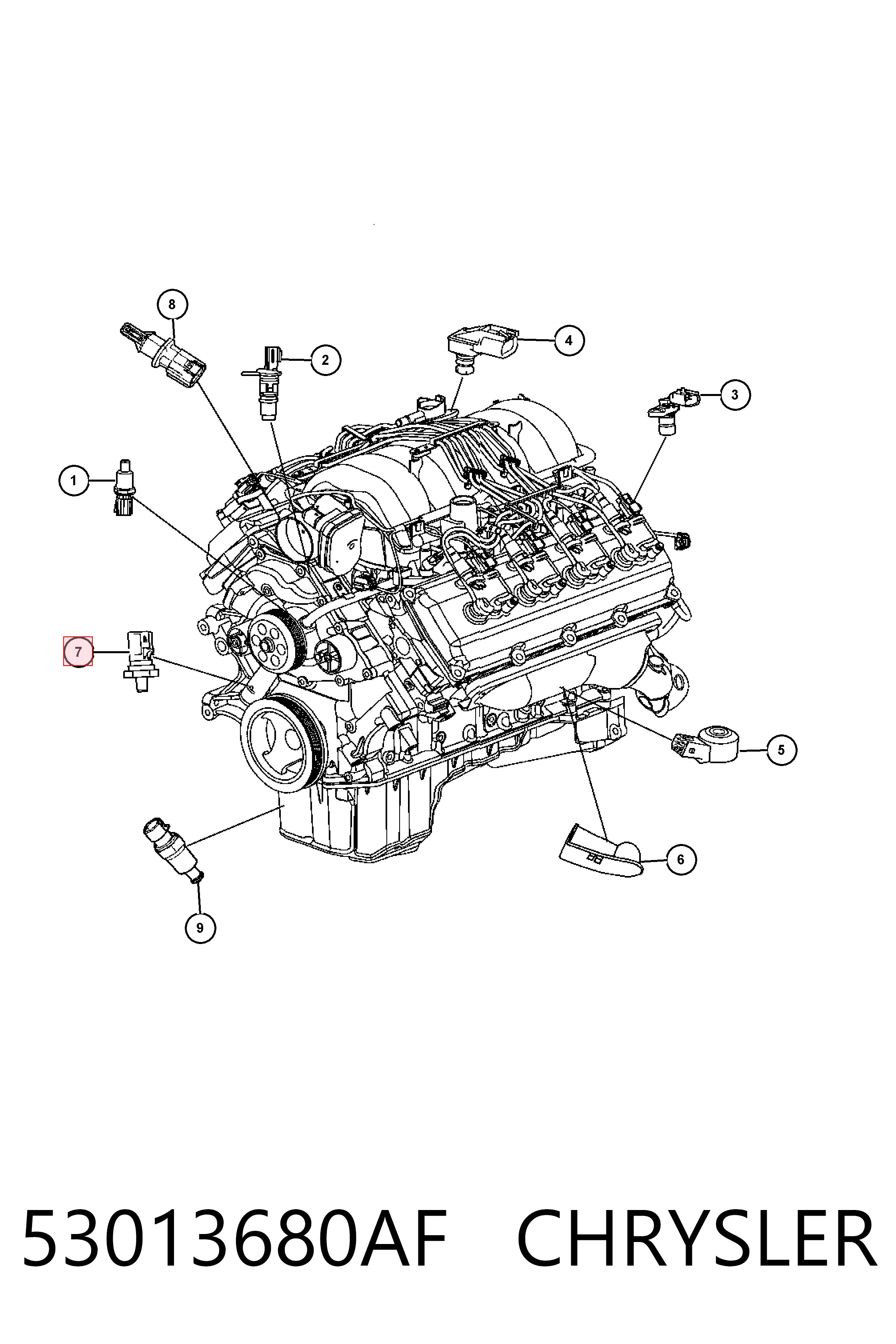 Датчик тиску масла K05149062AB Fiat/Alfa/Lancia
